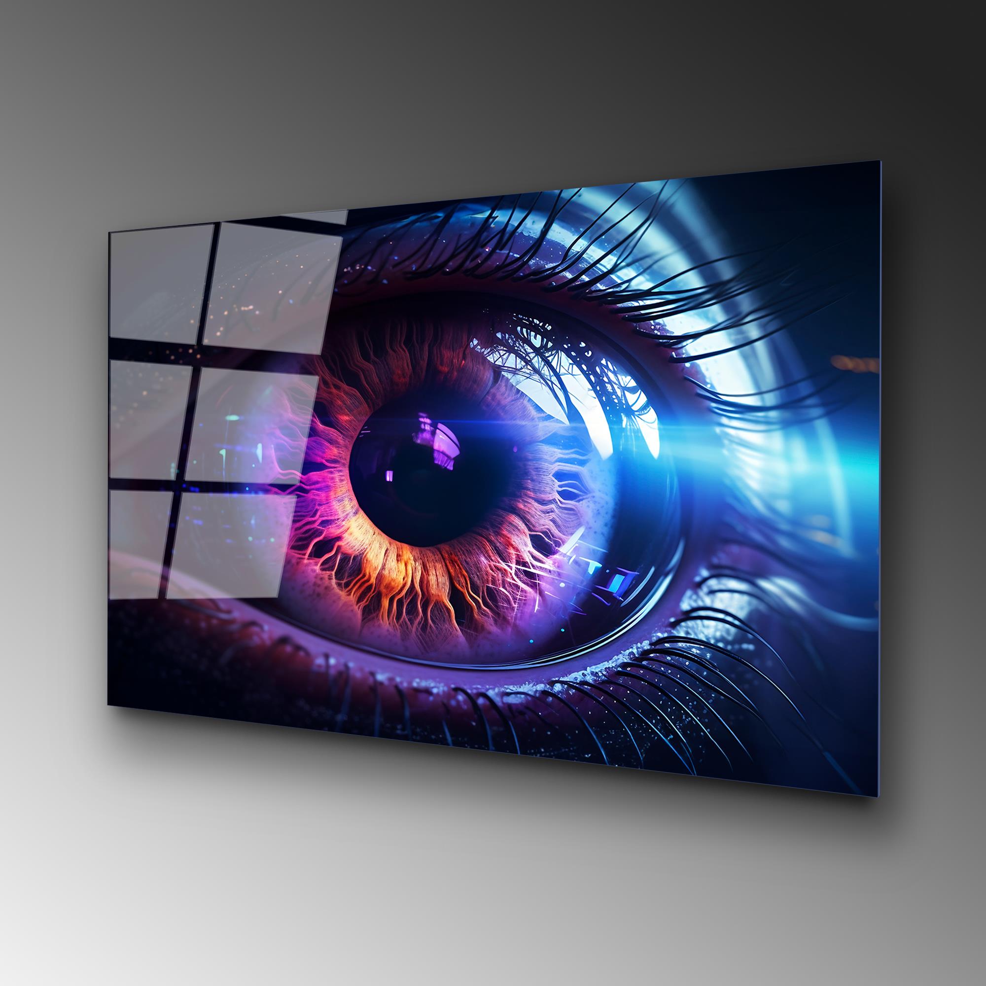 UV-1196 Baskılı Cam Dikdörtgen Duvar Tablosu | ByLamp