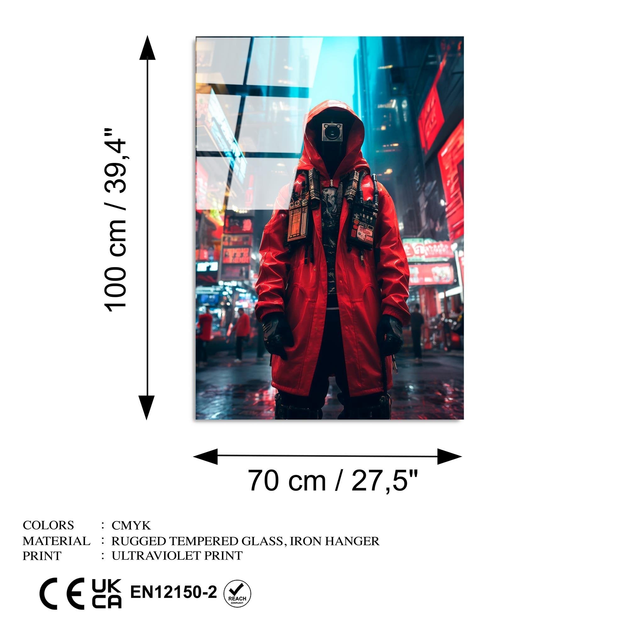 UV-1200 Baskılı Cam Dikdörtgen Duvar Tablosu | ByLamp