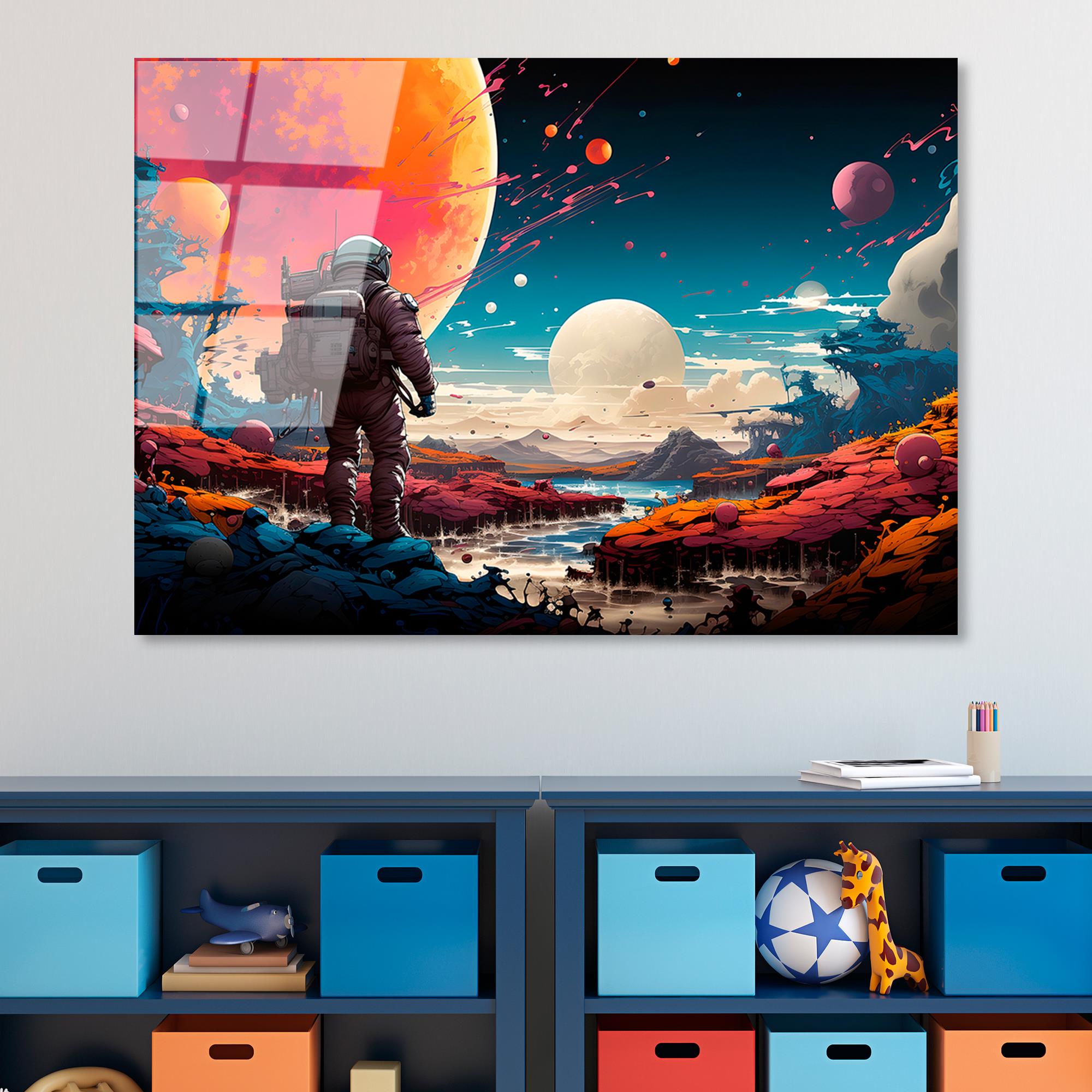 UV-1202 Baskılı Cam Dikdörtgen Duvar Tablosu | ByLamp