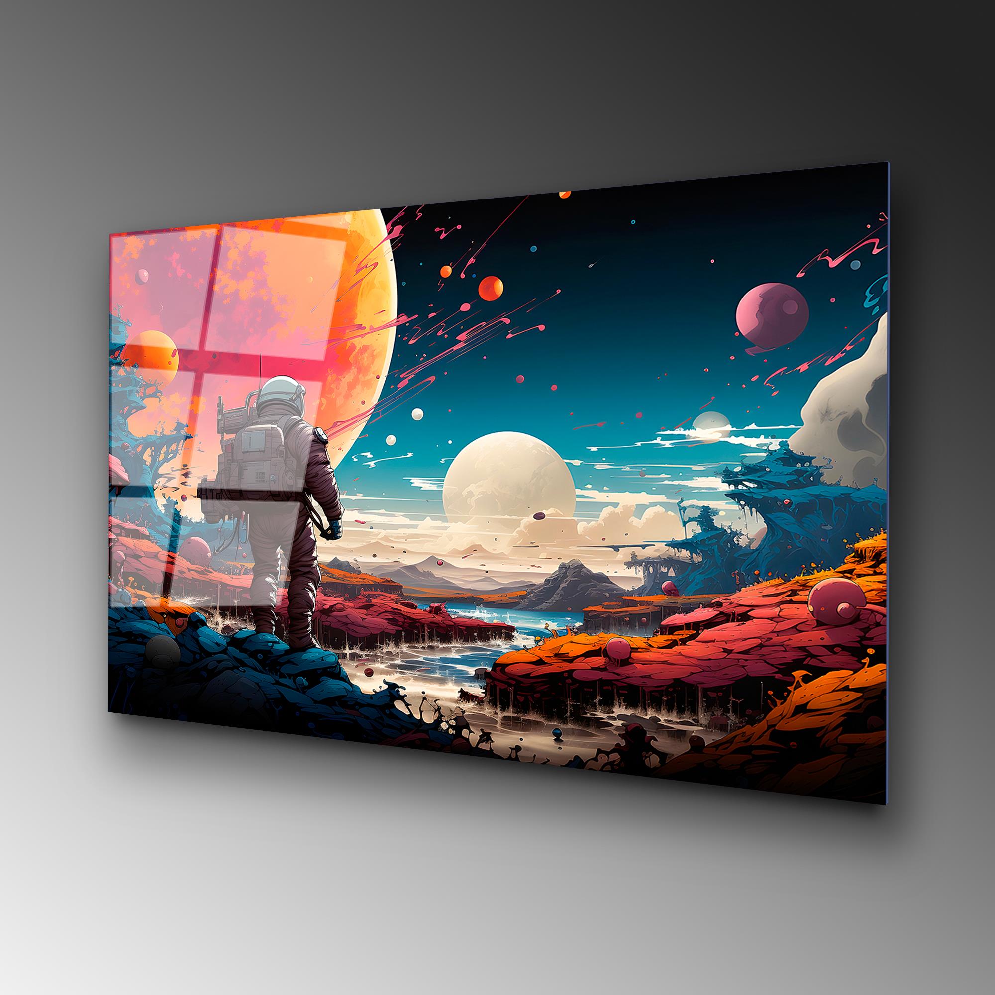 UV-1202 Baskılı Cam Dikdörtgen Duvar Tablosu | ByLamp