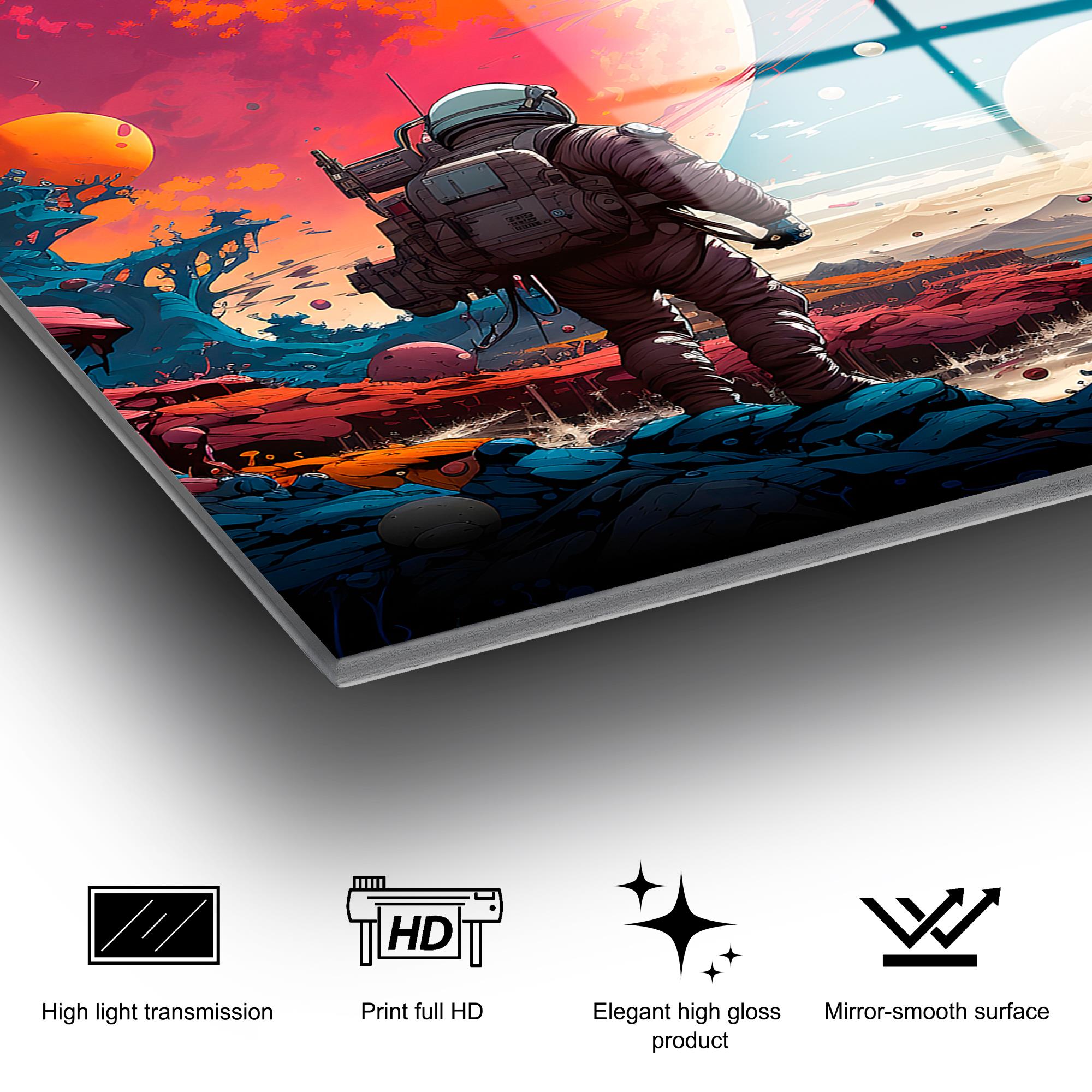 UV-1202 Baskılı Cam Dikdörtgen Duvar Tablosu | ByLamp