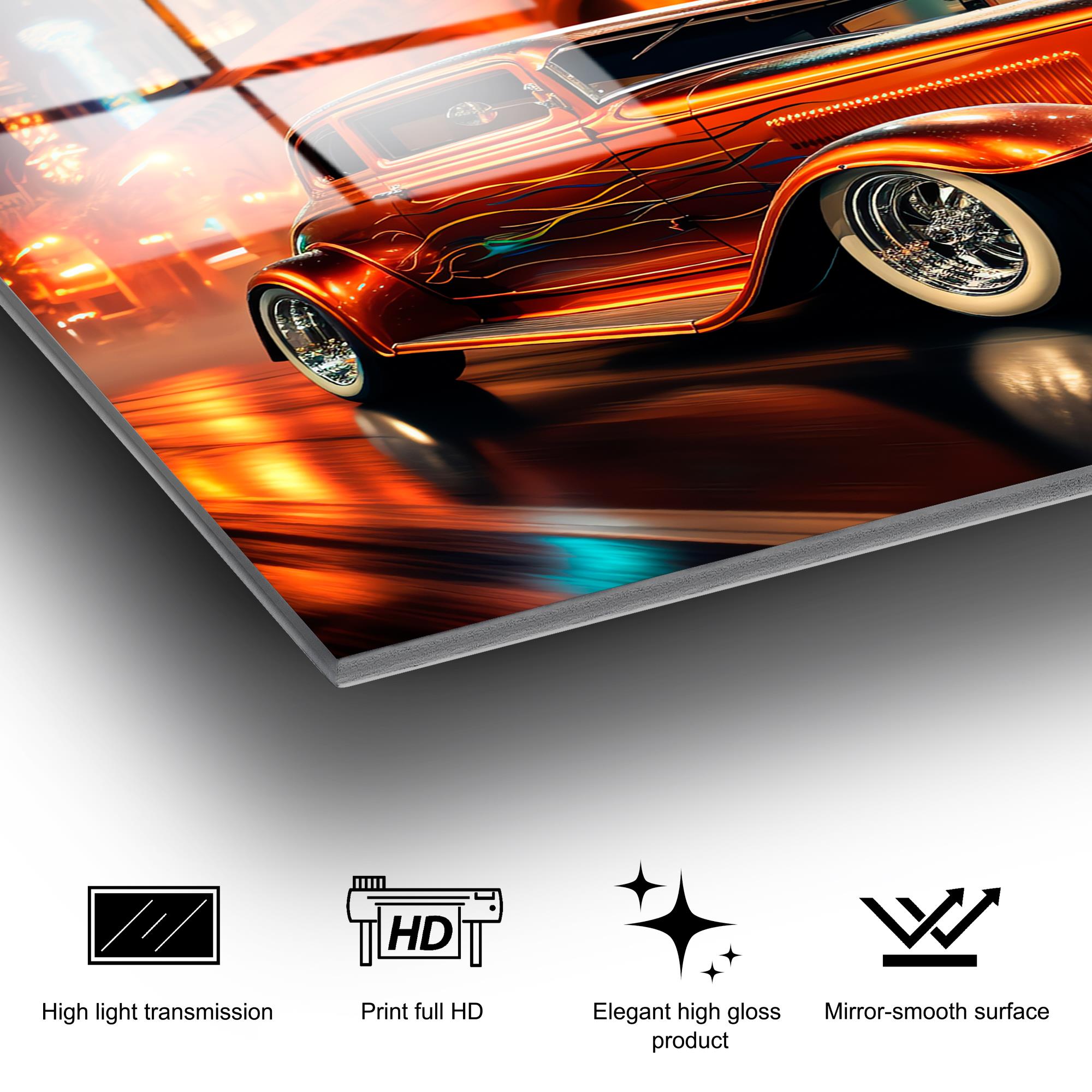 UV-1203 Baskılı Cam Dikdörtgen Duvar Tablosu | ByLamp