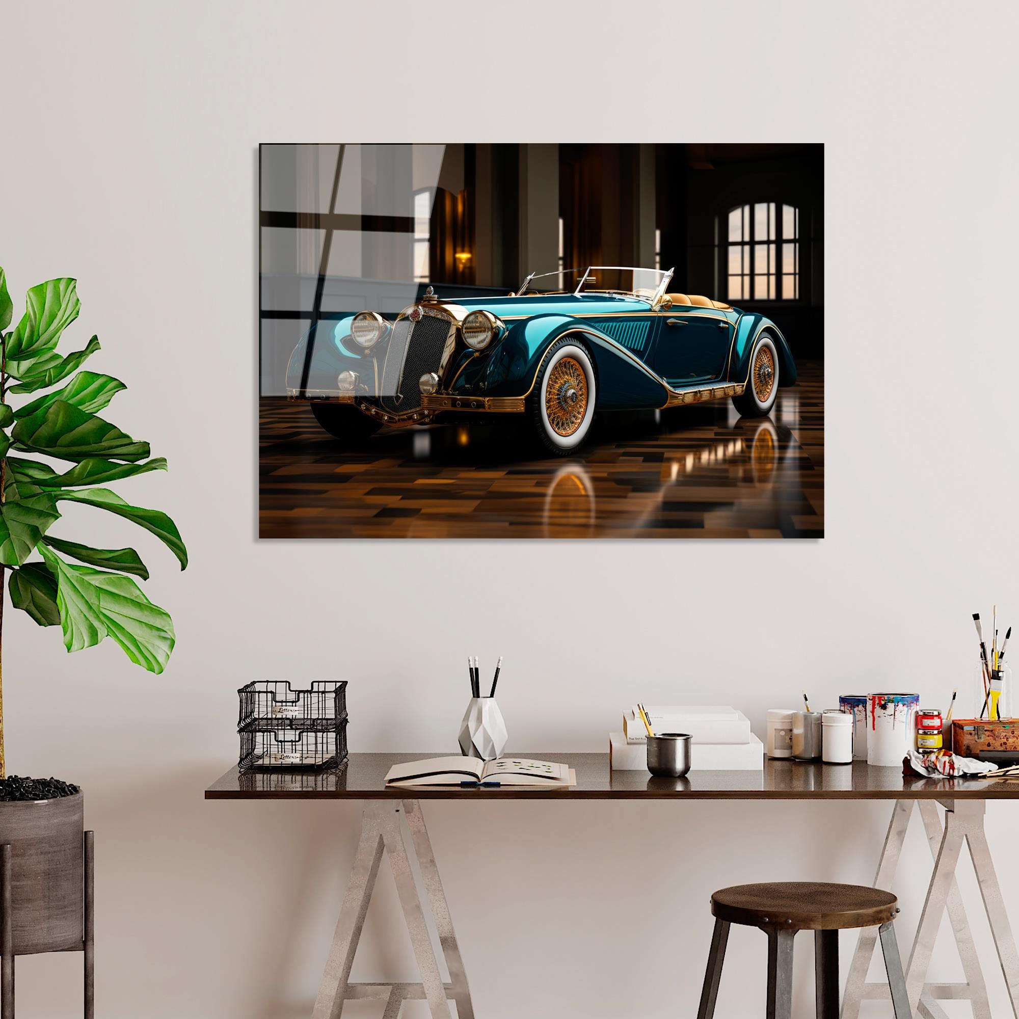 UV-1204 Baskılı Cam Dikdörtgen Duvar Tablosu | ByLamp