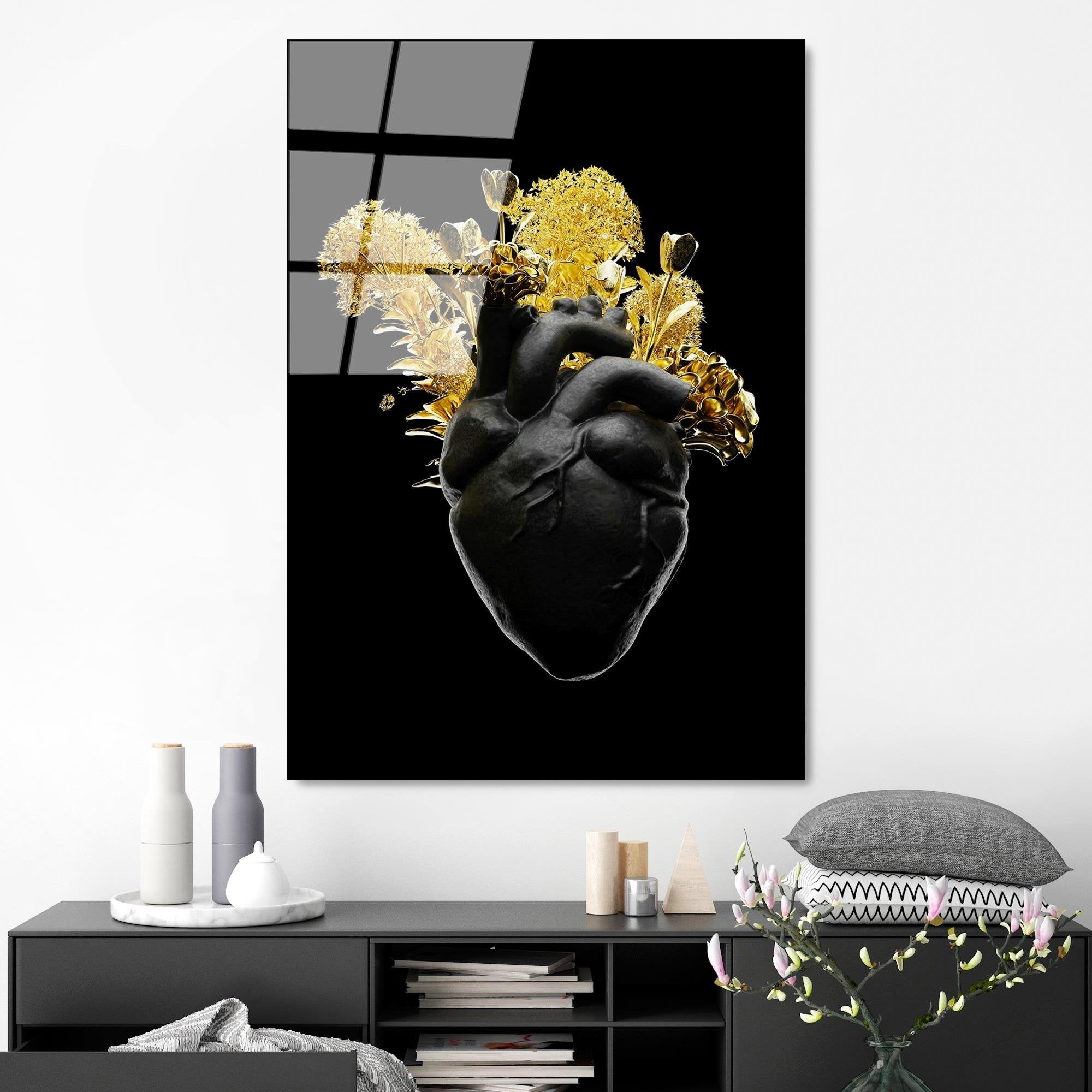 UV-1205 Baskılı Cam Dikdörtgen Duvar Tablosu | ByLamp