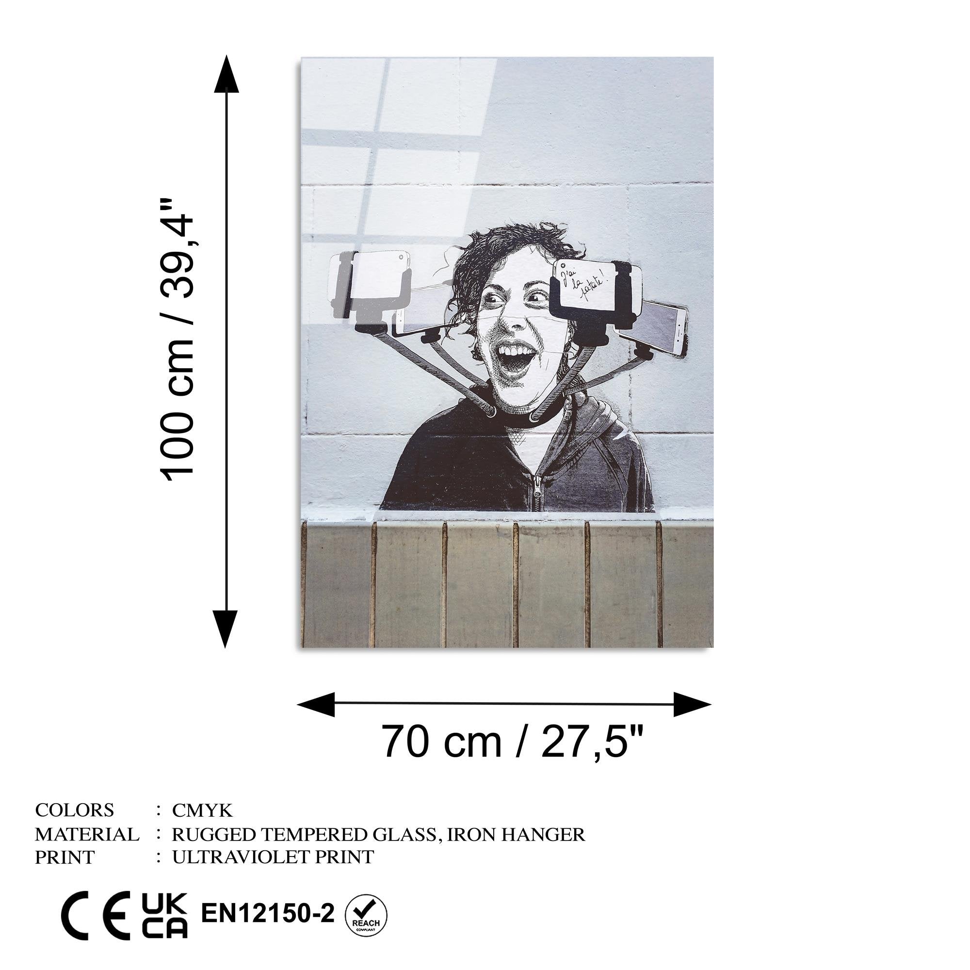 UV-1209 Baskılı Cam Dikdörtgen Duvar Tablosu | ByLamp