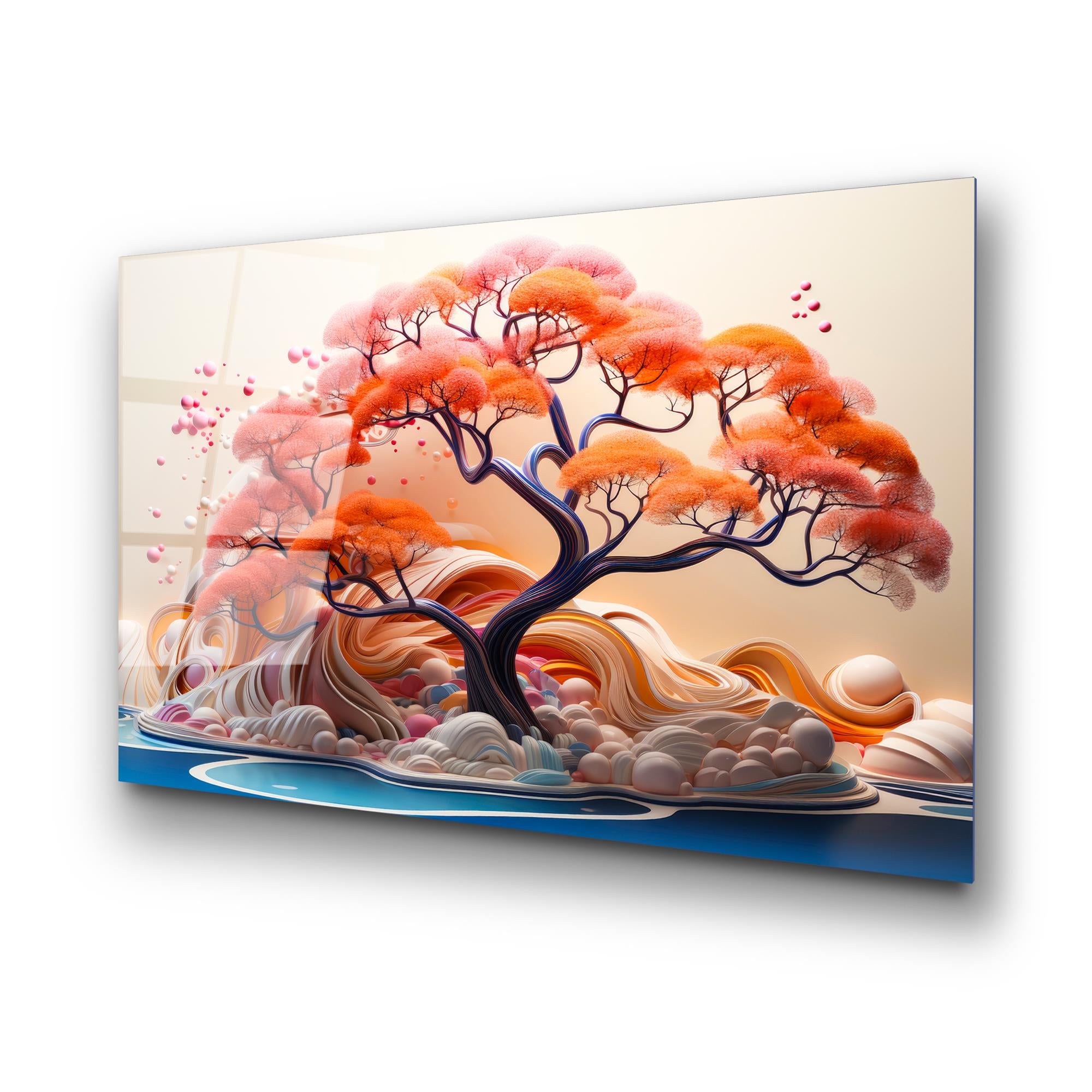 UV-1211 Baskılı Cam Dikdörtgen Duvar Tablosu | ByLamp