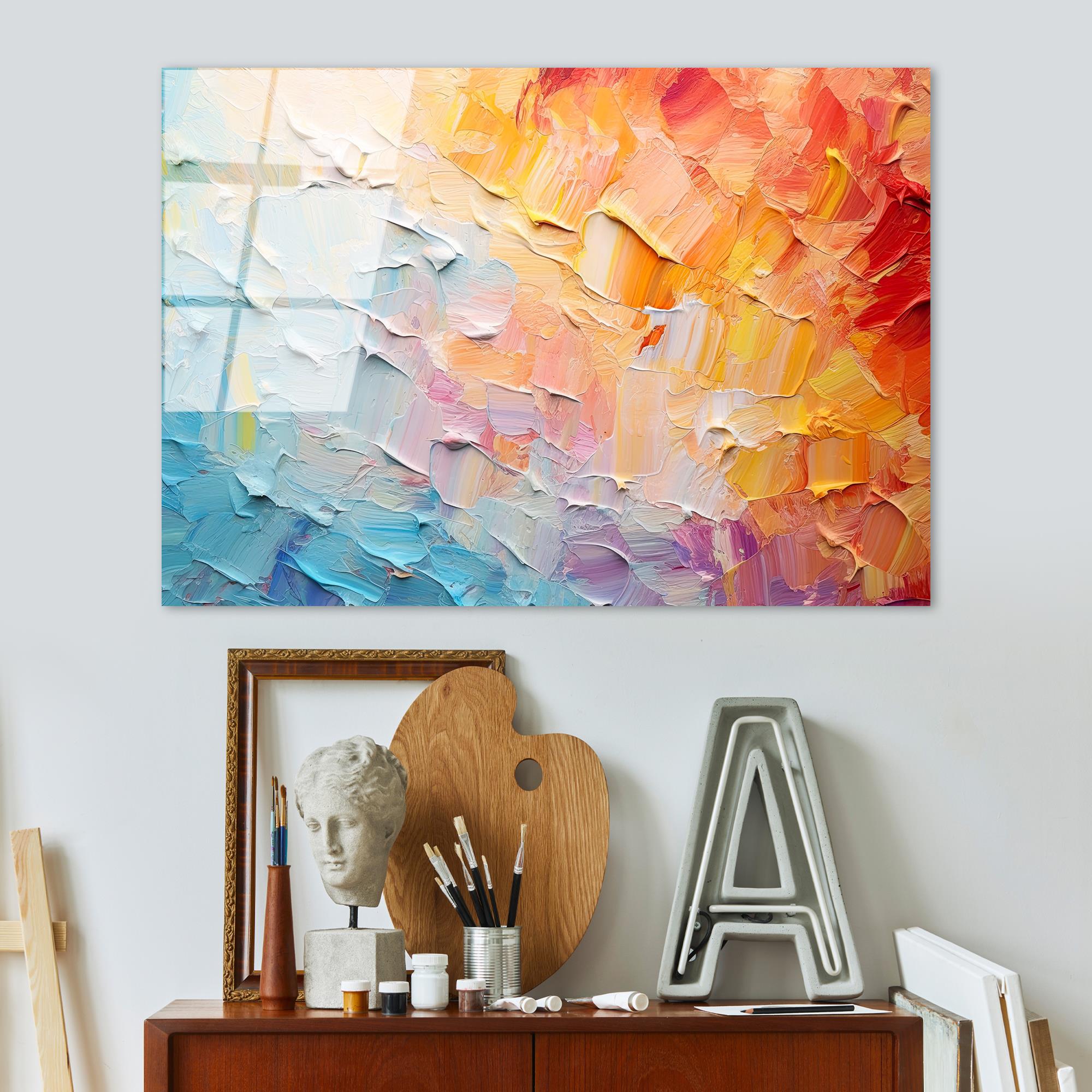 UV-1212 Baskılı Cam Dikdörtgen Duvar Tablosu | ByLamp