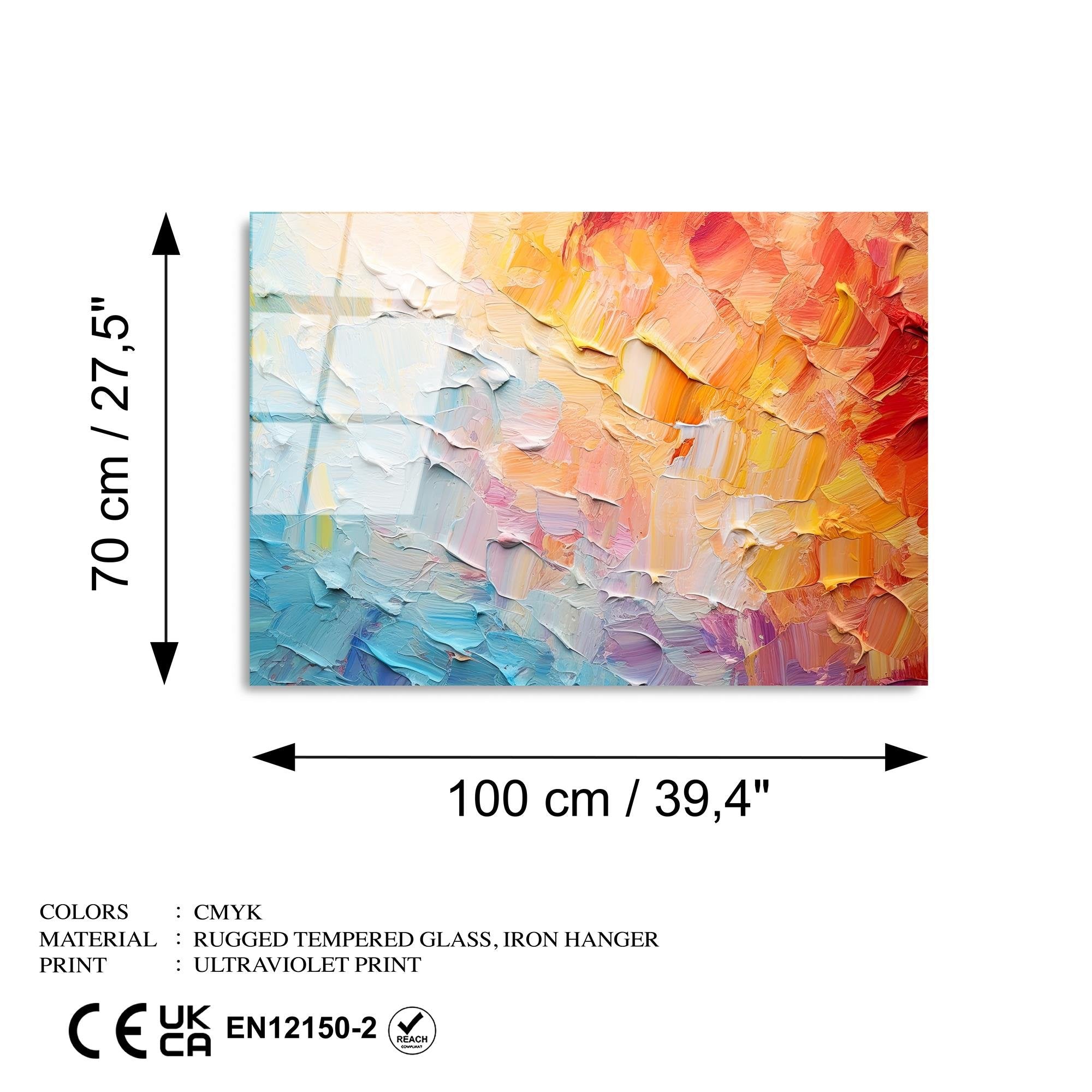 UV-1212 Baskılı Cam Dikdörtgen Duvar Tablosu | ByLamp