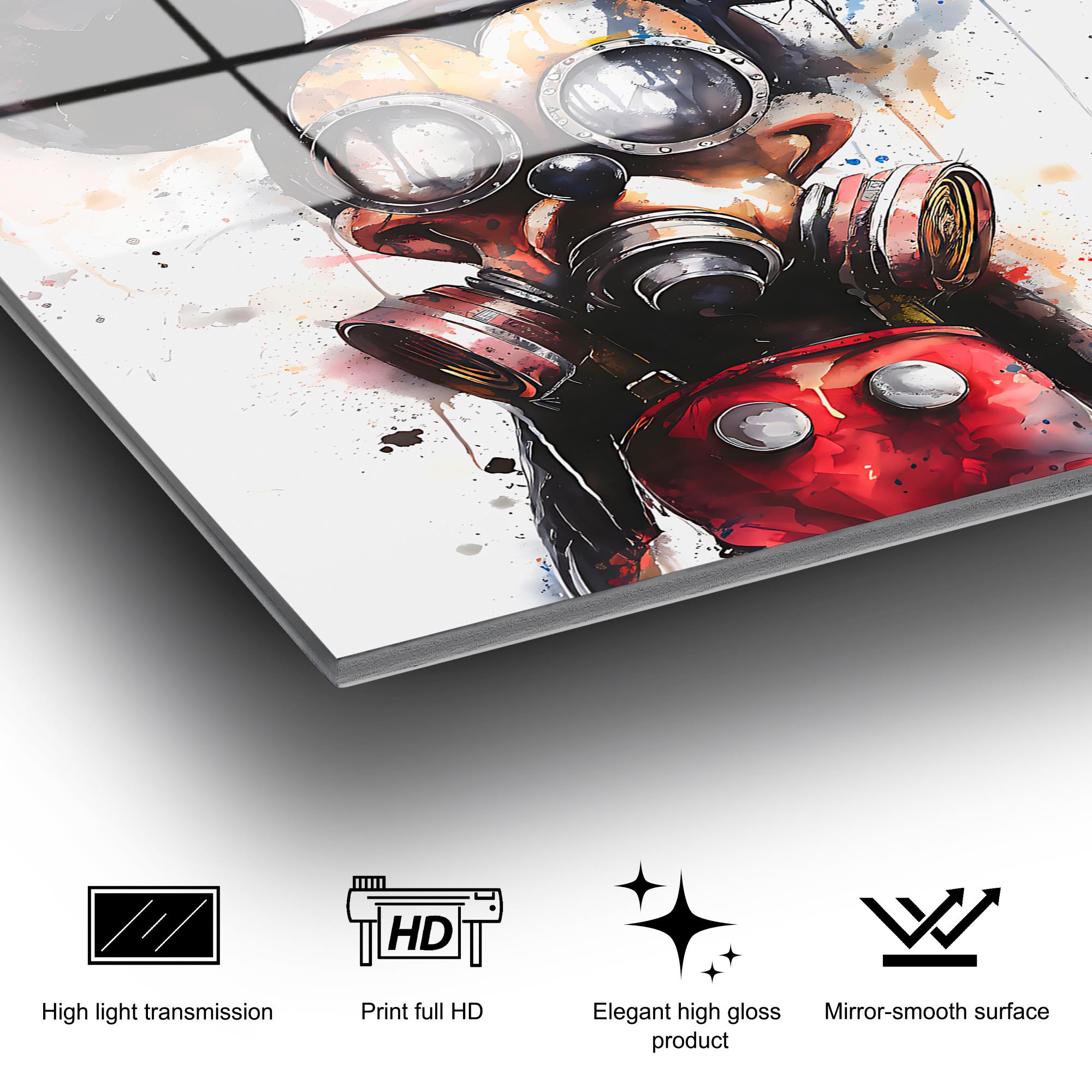 UV-1213 Baskılı Cam Dikdörtgen Duvar Tablosu | ByLamp