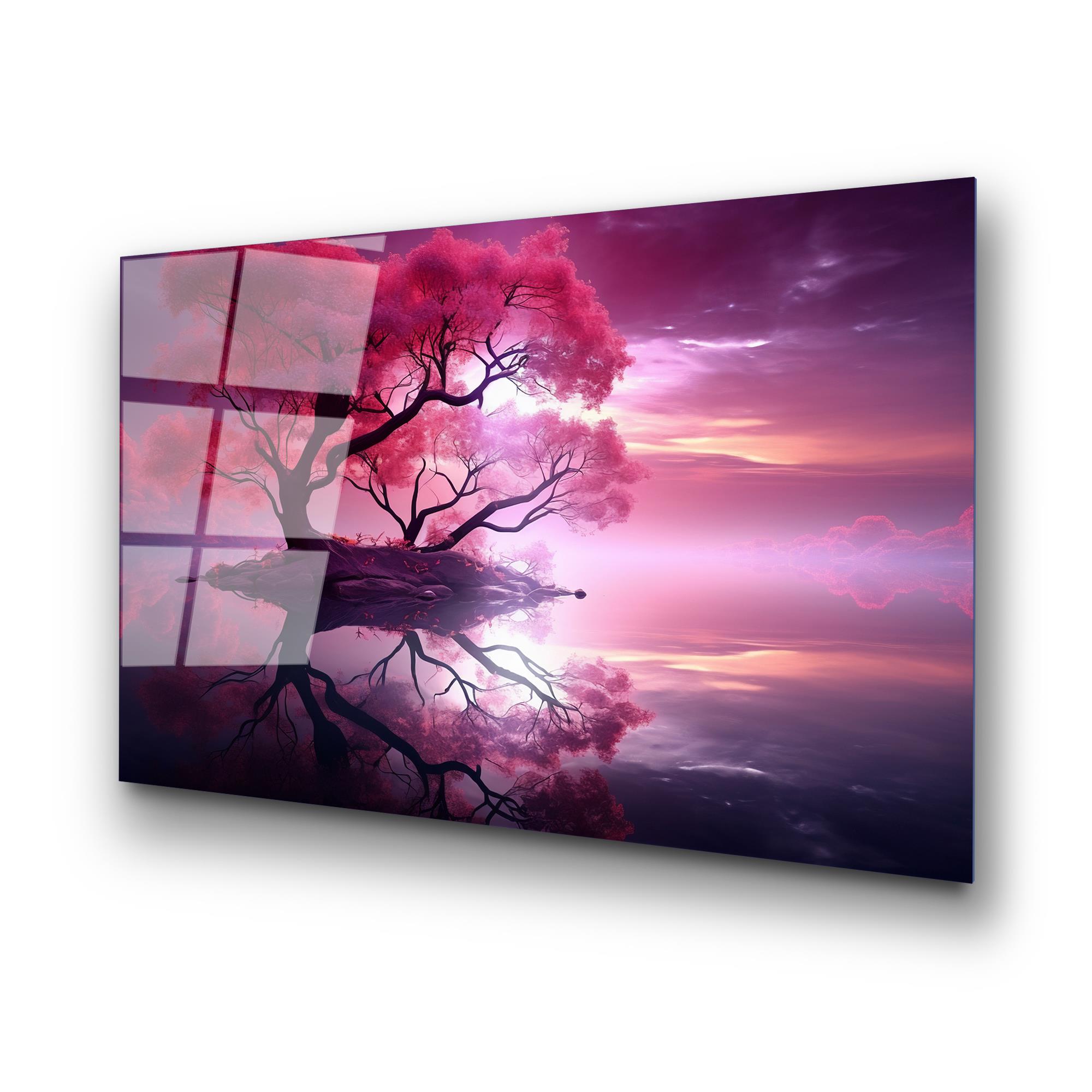 UV-1214 Baskılı Cam Dikdörtgen Duvar Tablosu | ByLamp