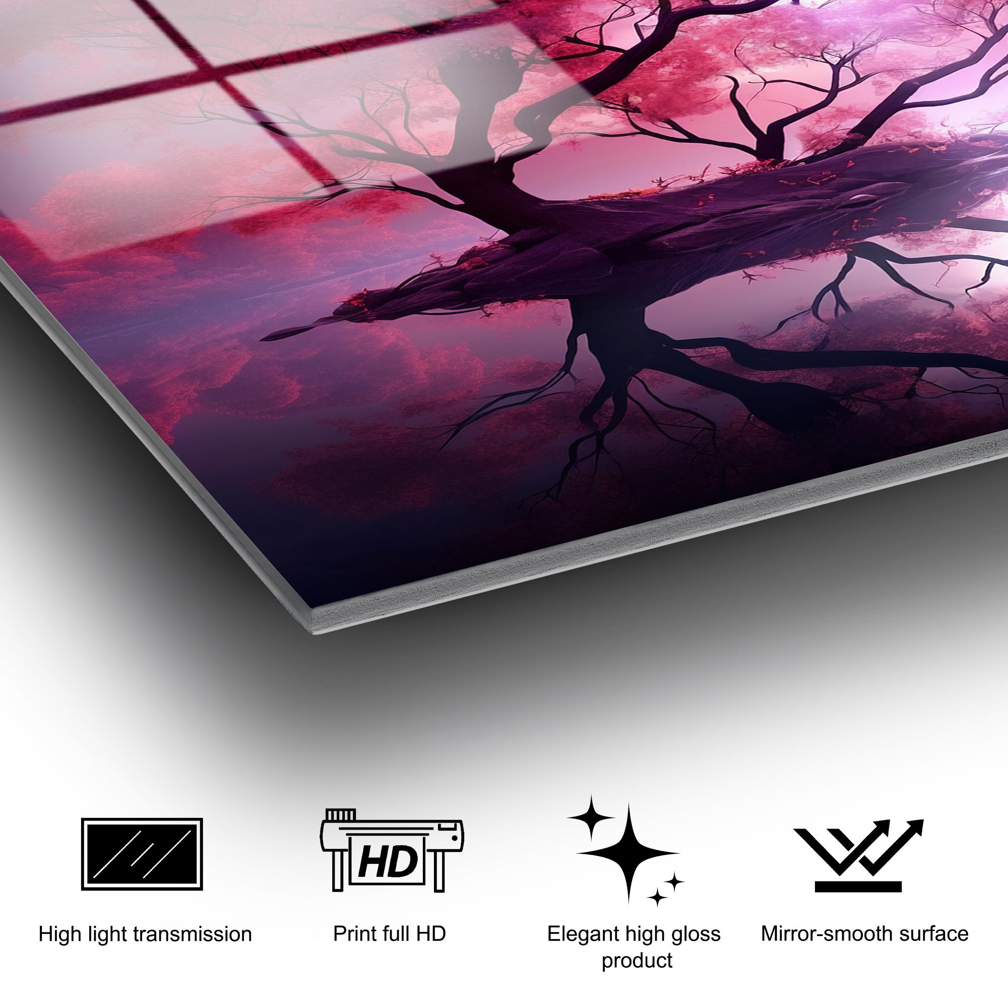 UV-1214 Baskılı Cam Dikdörtgen Duvar Tablosu | ByLamp