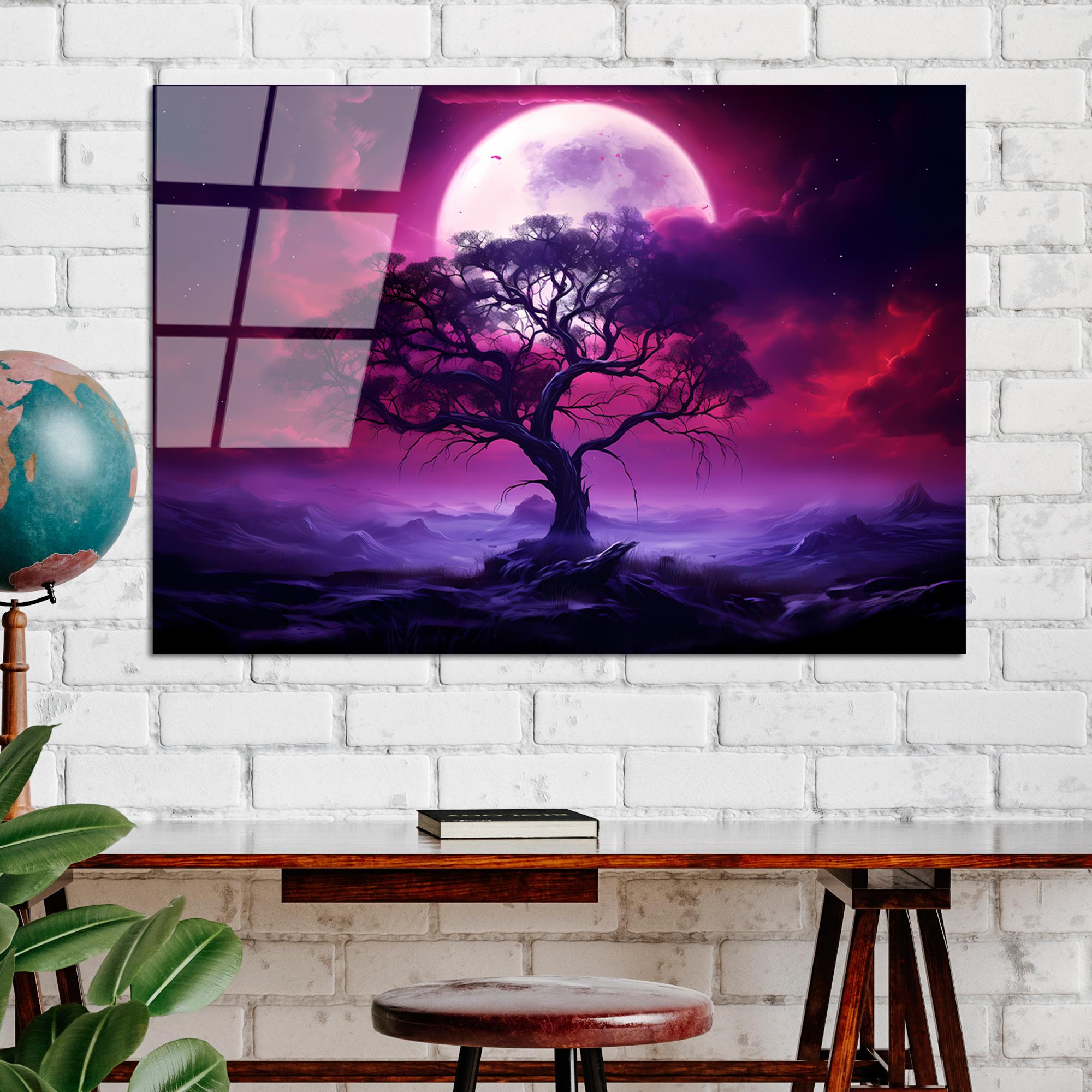 UV-1216 Baskılı Cam Dikdörtgen Duvar Tablosu | ByLamp