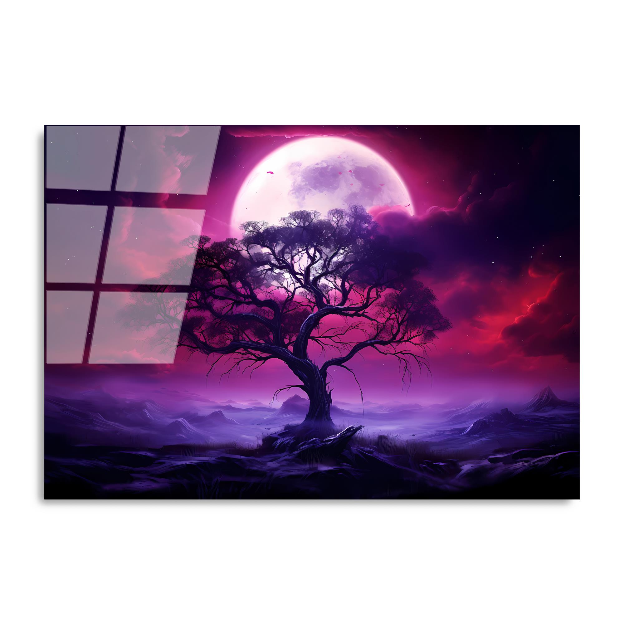 UV-1216 Baskılı Cam Dikdörtgen Duvar Tablosu | ByLamp