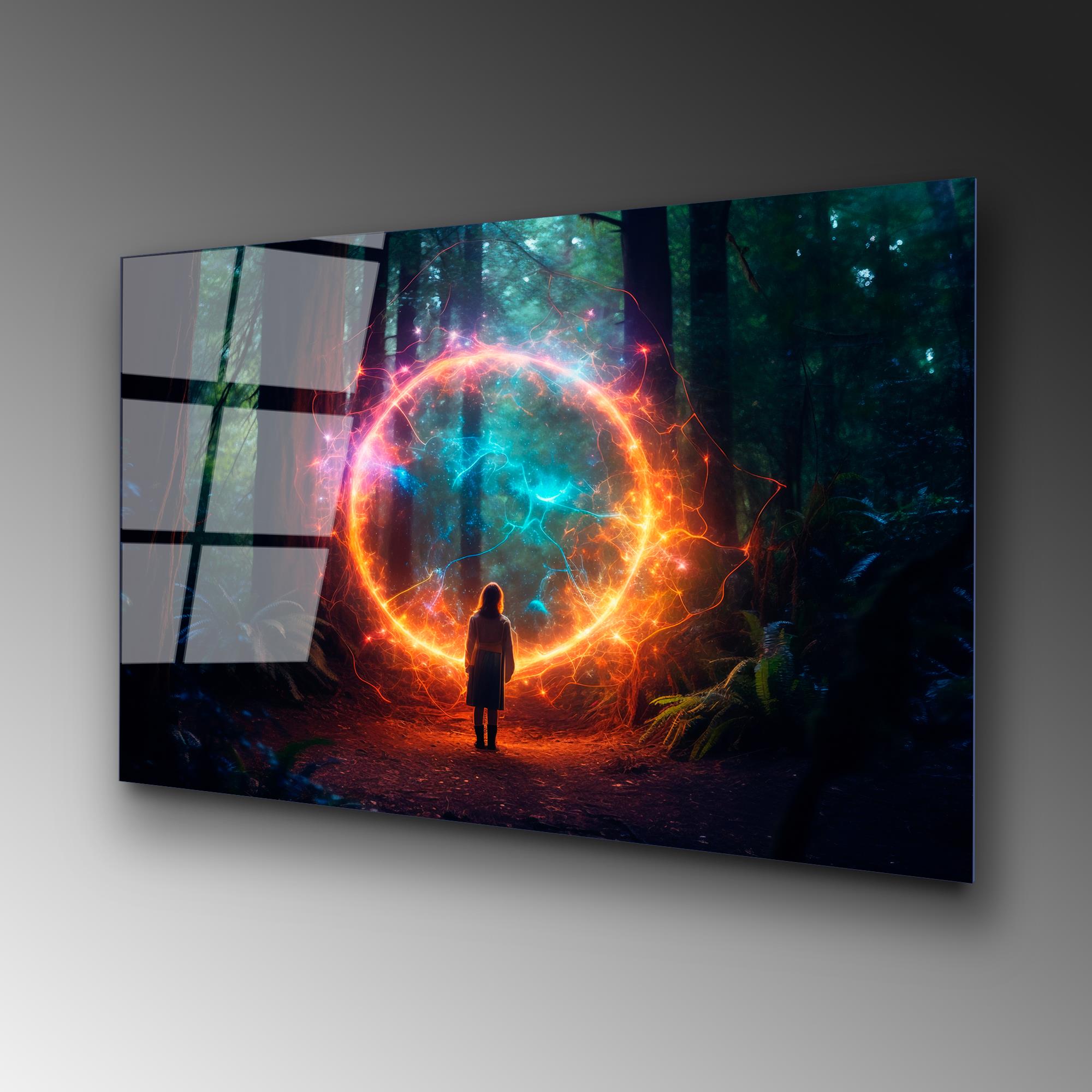 UV-1217 Baskılı Cam Dikdörtgen Duvar Tablosu | ByLamp