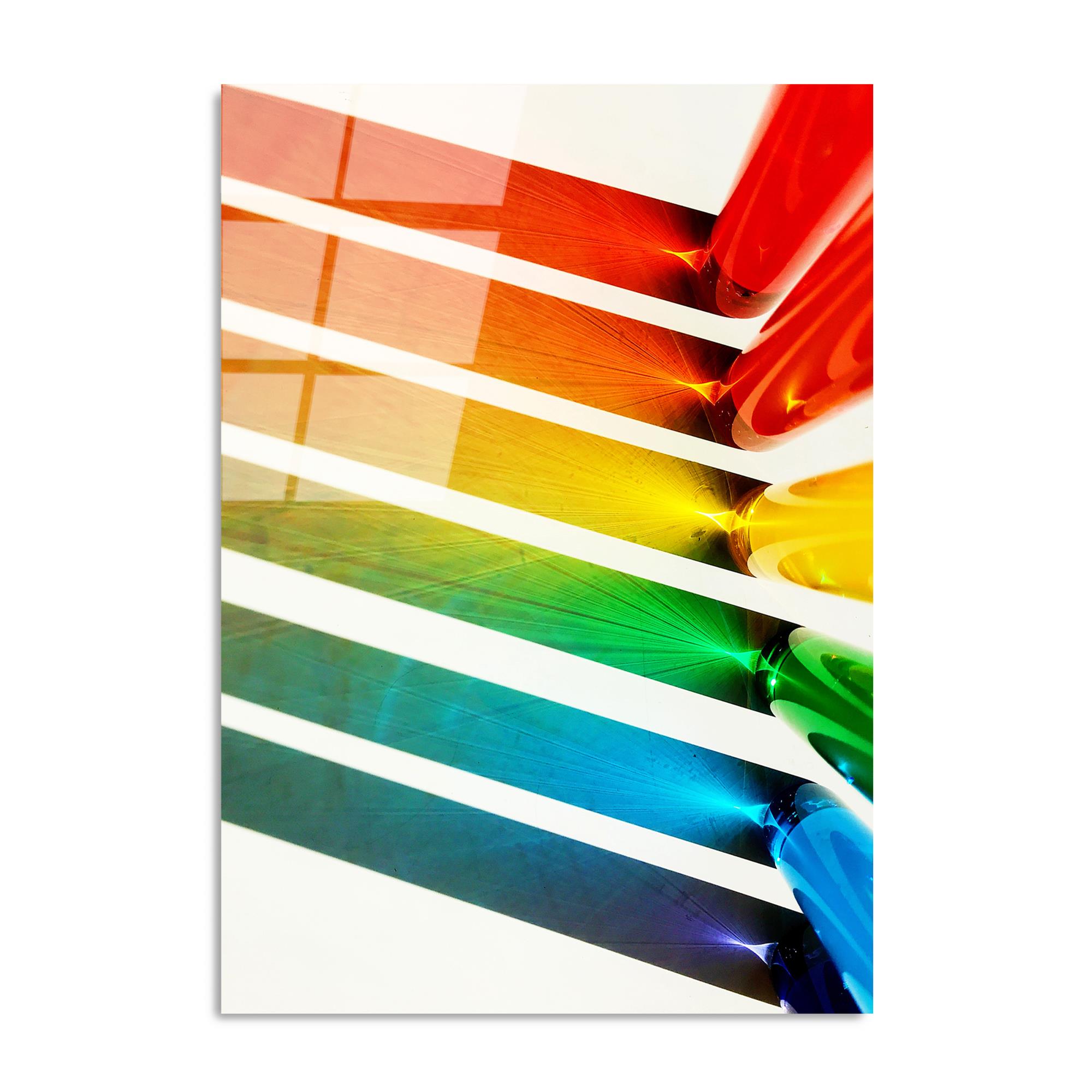 UV-122 Baskılı Cam Dikdörtgen Duvar Tablosu | ByLamp