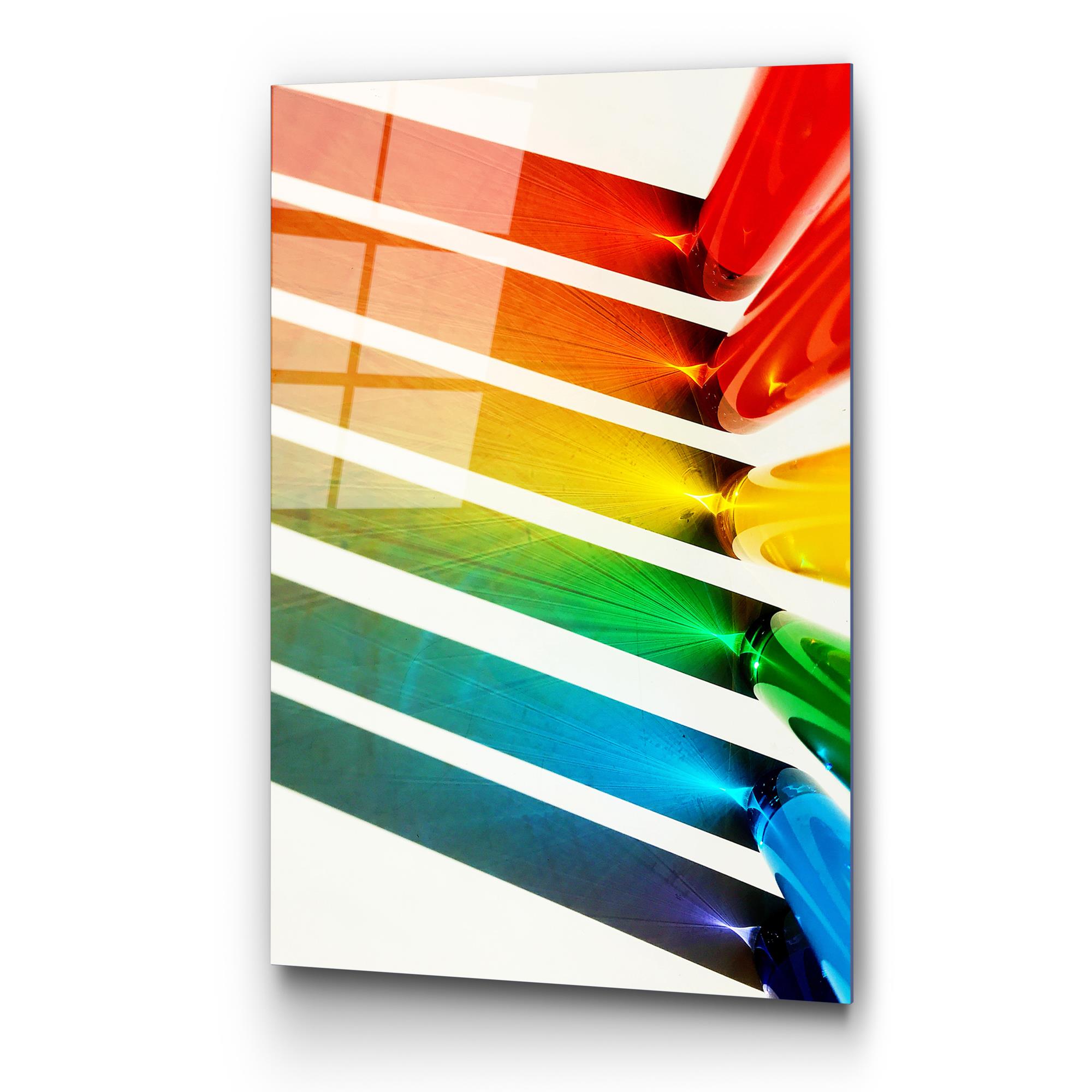 UV-122 Baskılı Cam Dikdörtgen Duvar Tablosu | ByLamp