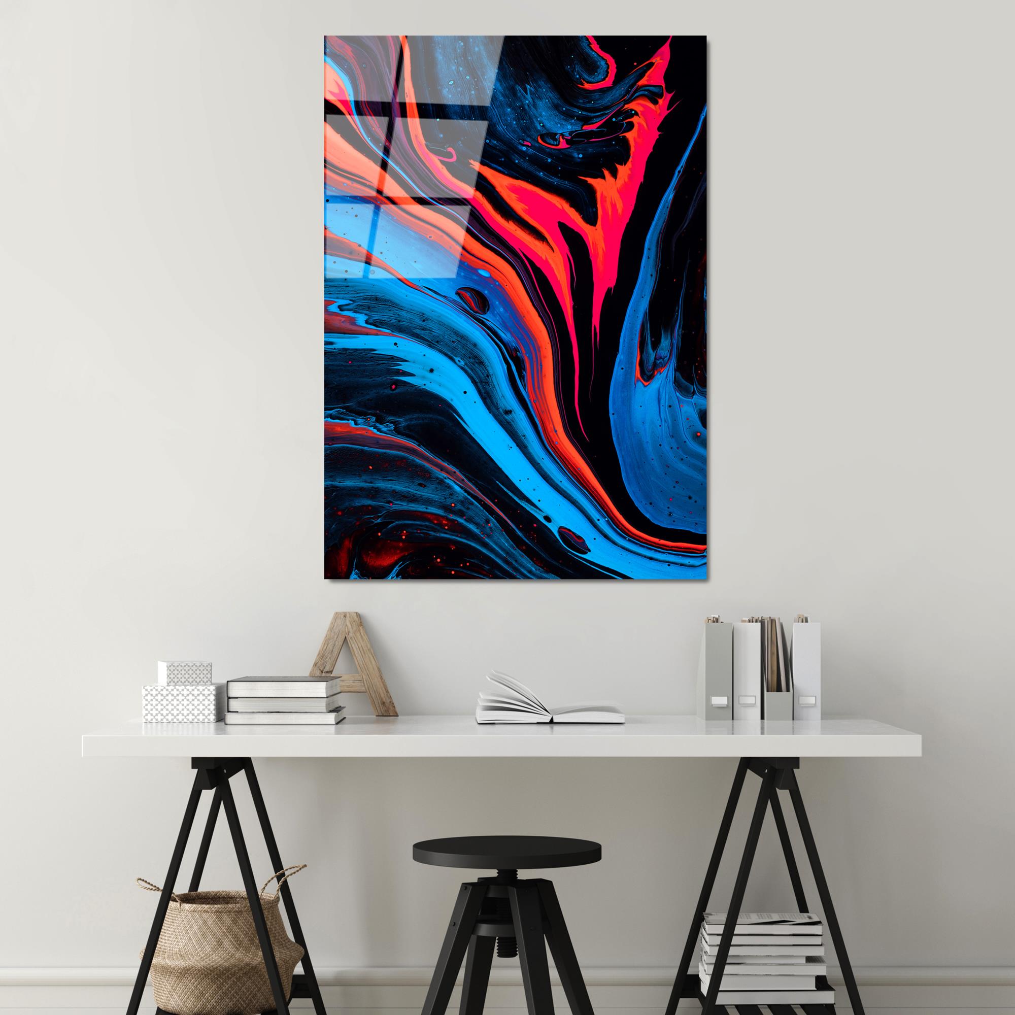 UV-124 Baskılı Cam Dikdörtgen Duvar Tablosu | ByLamp