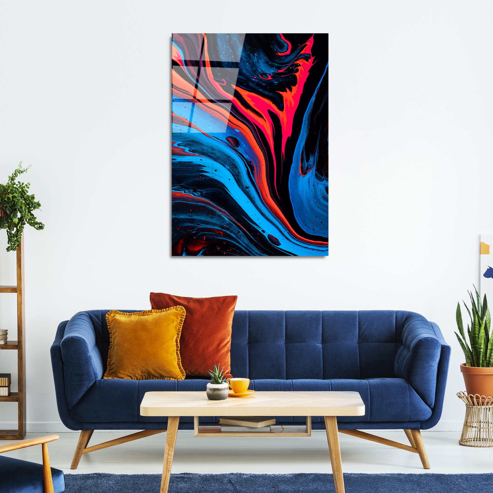 UV-124 Baskılı Cam Dikdörtgen Duvar Tablosu | ByLamp