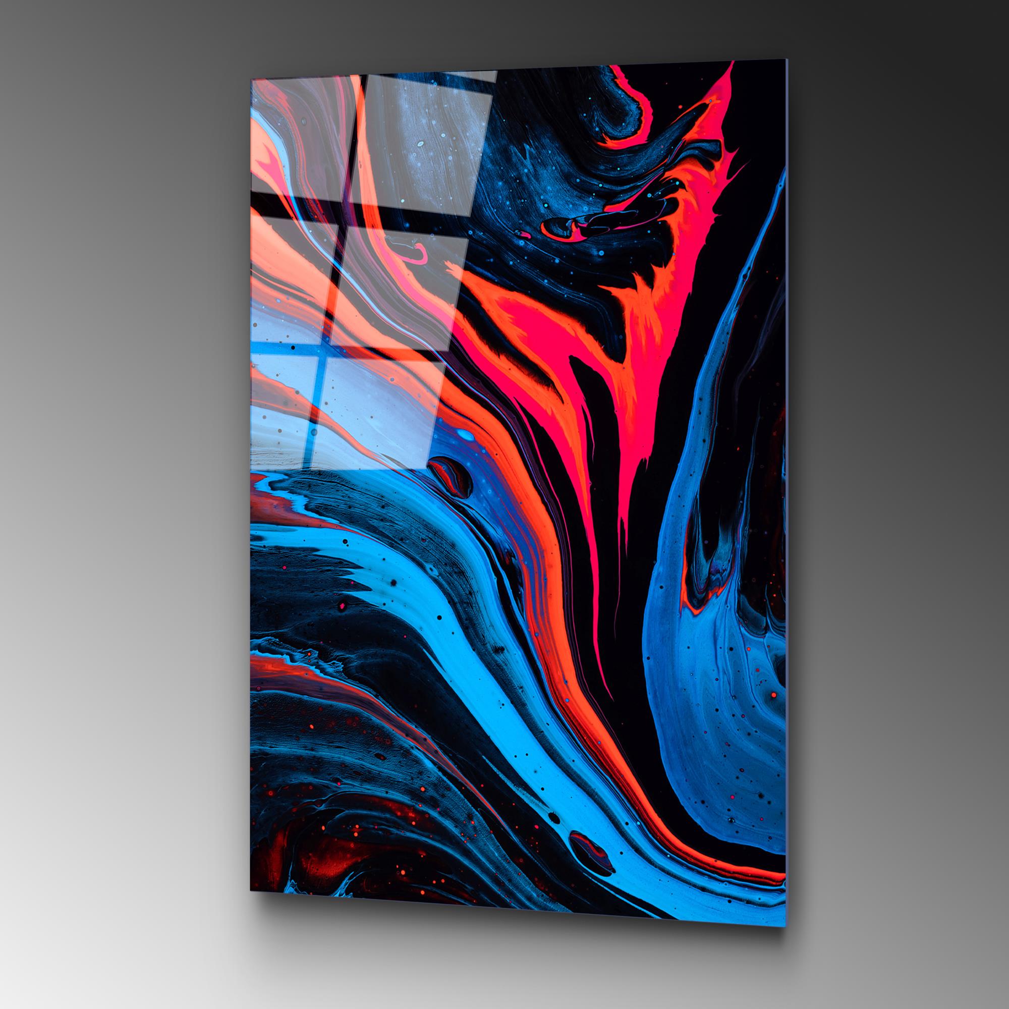 UV-124 Baskılı Cam Dikdörtgen Duvar Tablosu | ByLamp