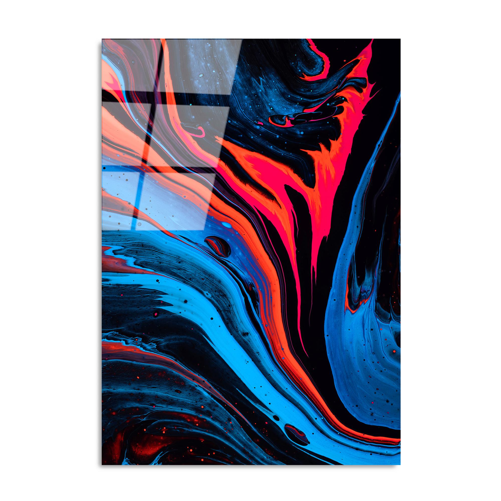 UV-124 Baskılı Cam Dikdörtgen Duvar Tablosu | ByLamp