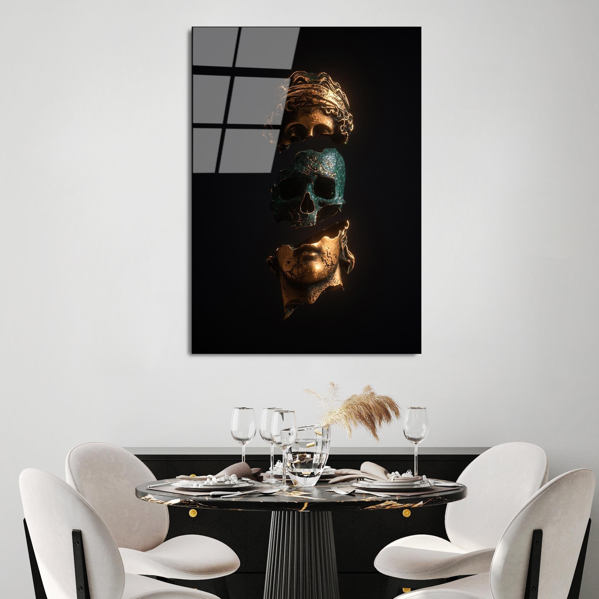 UV-125 Baskılı Cam Dikdörtgen Duvar Tablosu | ByLamp