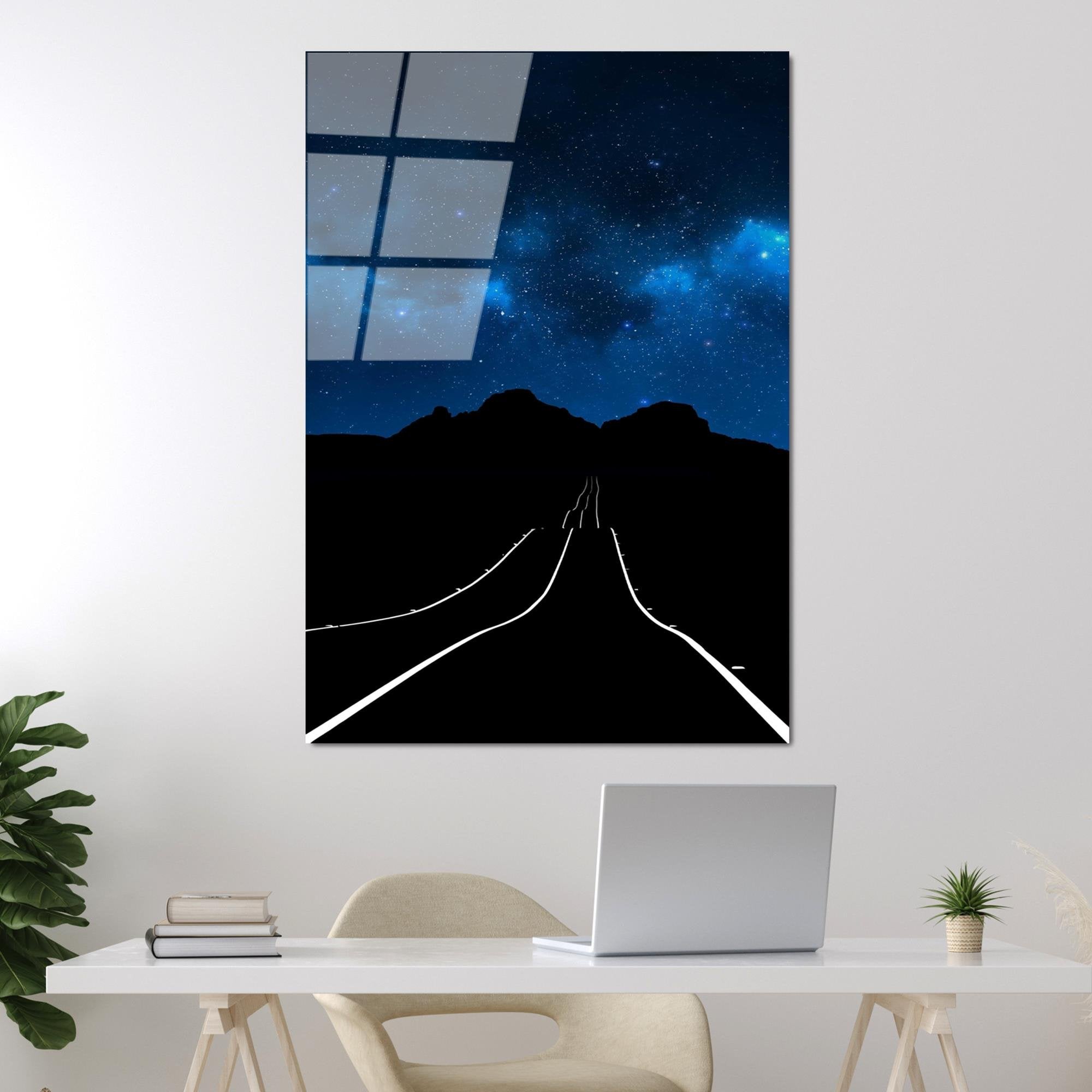 UV-126 Baskılı Cam Dikdörtgen Duvar Tablosu | ByLamp