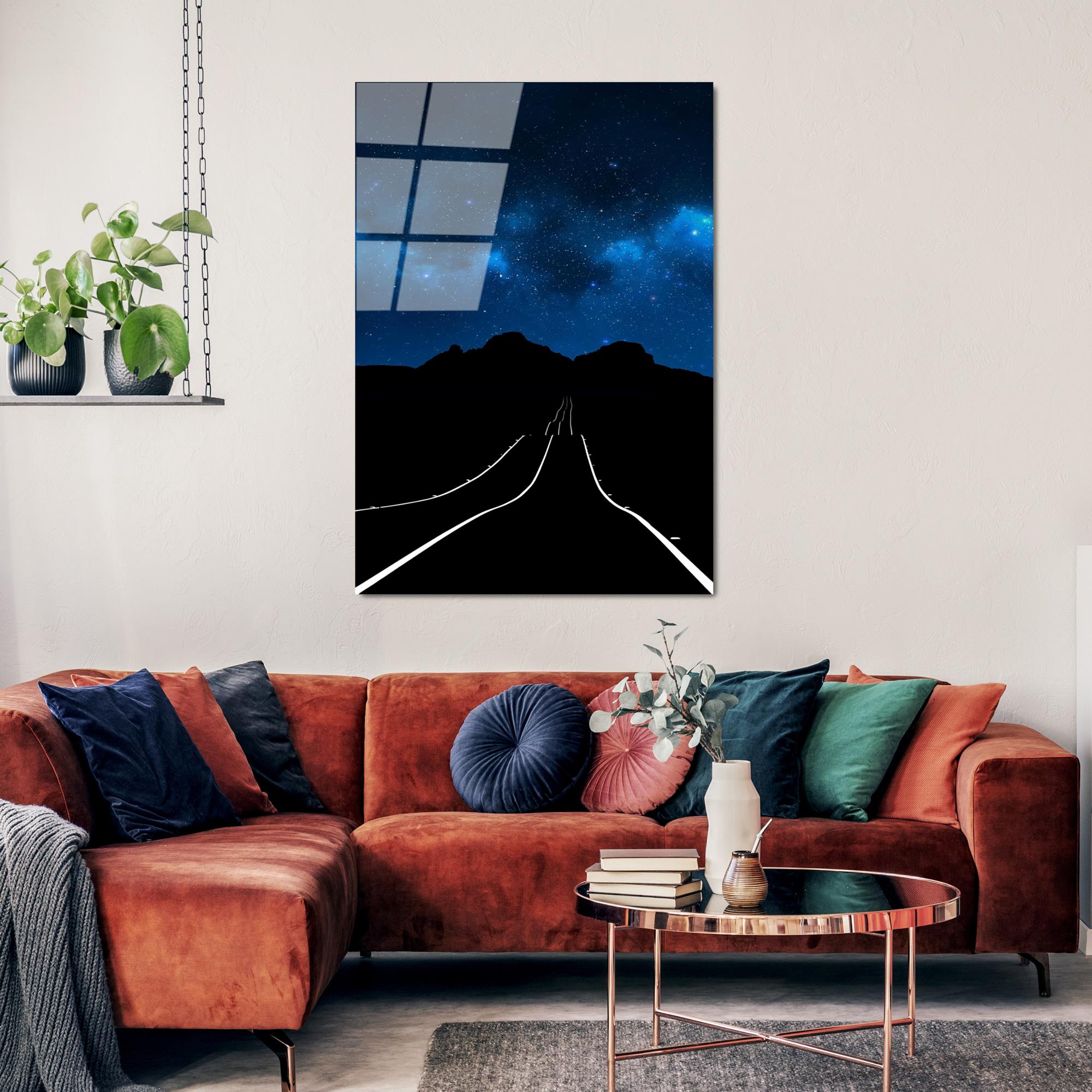 UV-126 Baskılı Cam Dikdörtgen Duvar Tablosu | ByLamp