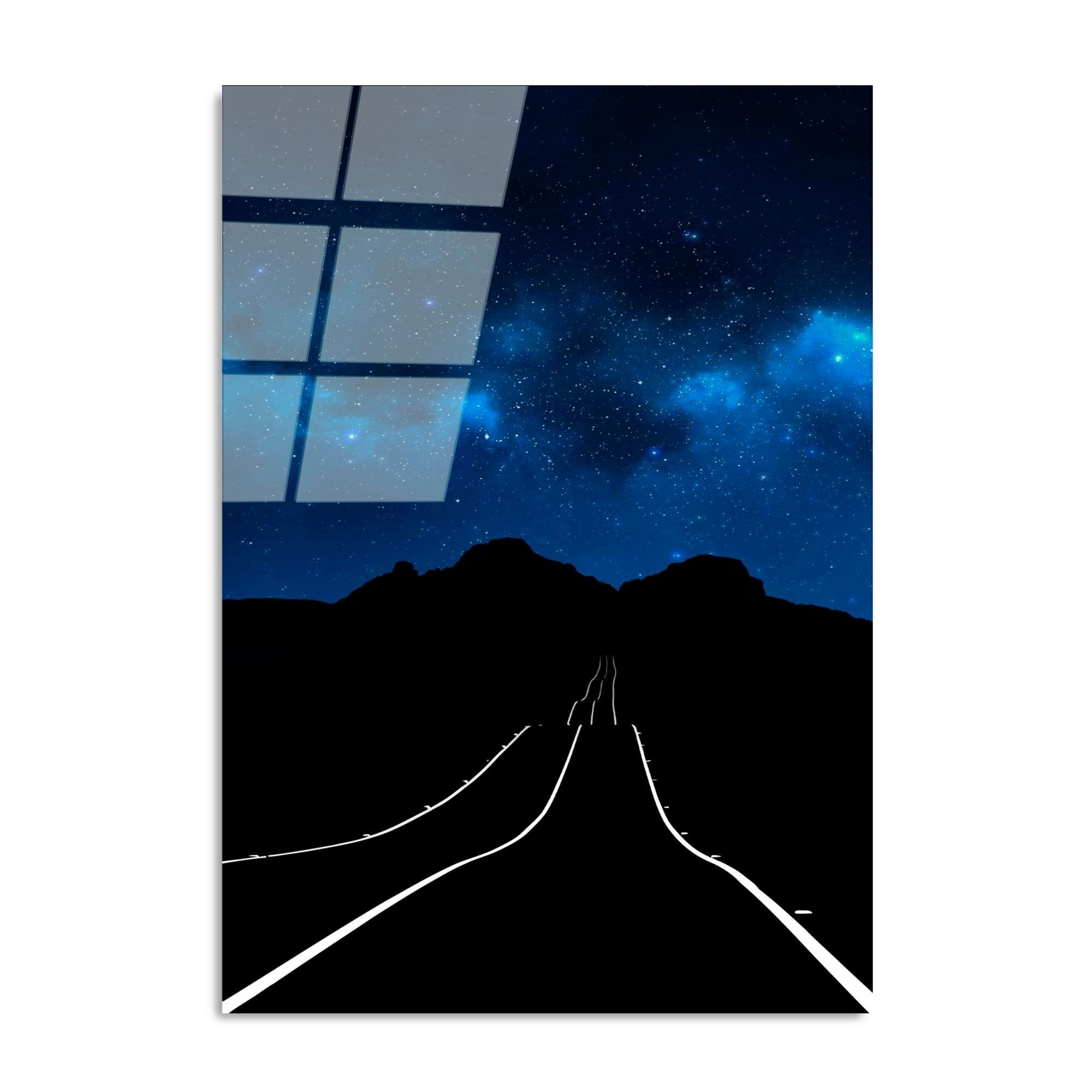 UV-126 Baskılı Cam Dikdörtgen Duvar Tablosu | ByLamp