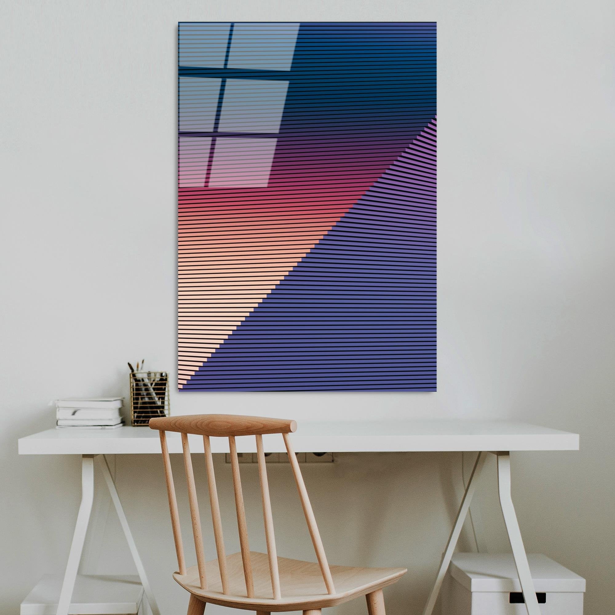 UV-127 Baskılı Cam Dikdörtgen Duvar Tablosu | ByLamp