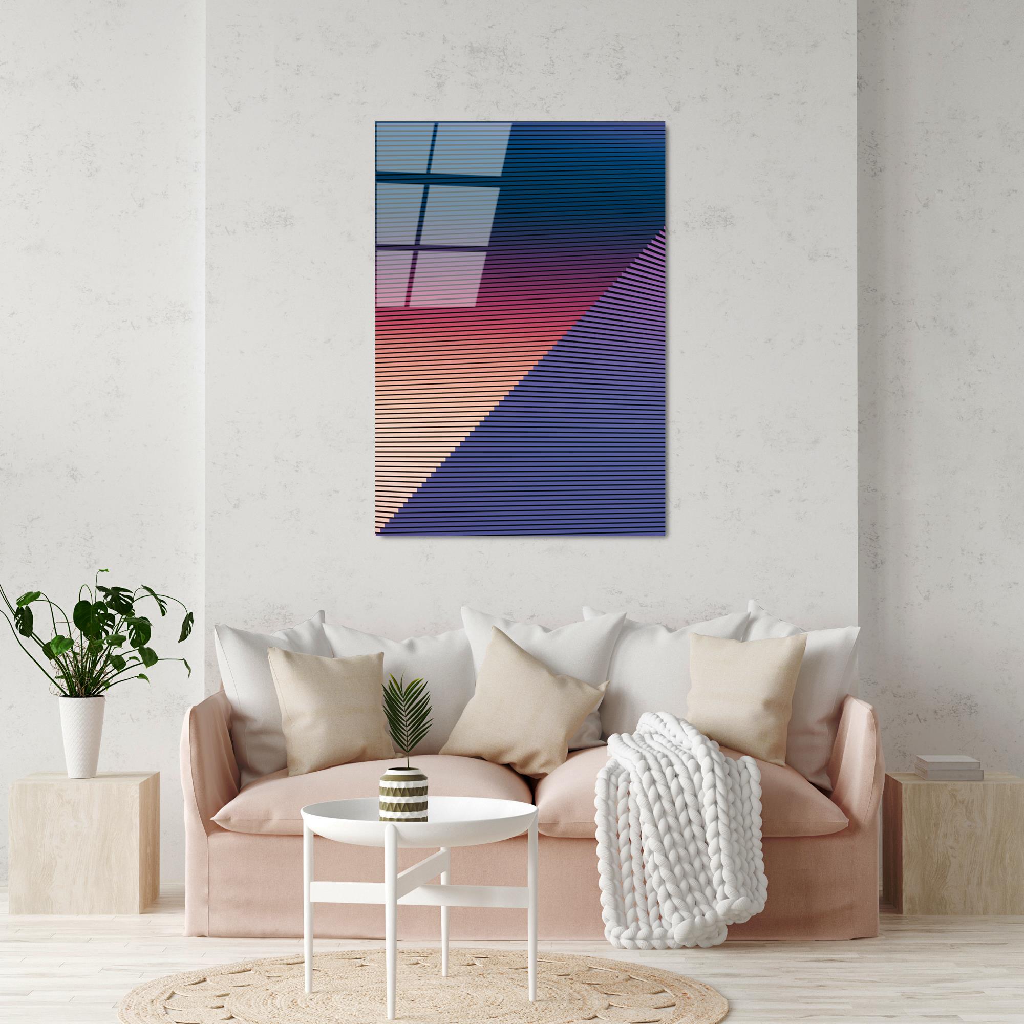 UV-127 Baskılı Cam Dikdörtgen Duvar Tablosu | ByLamp