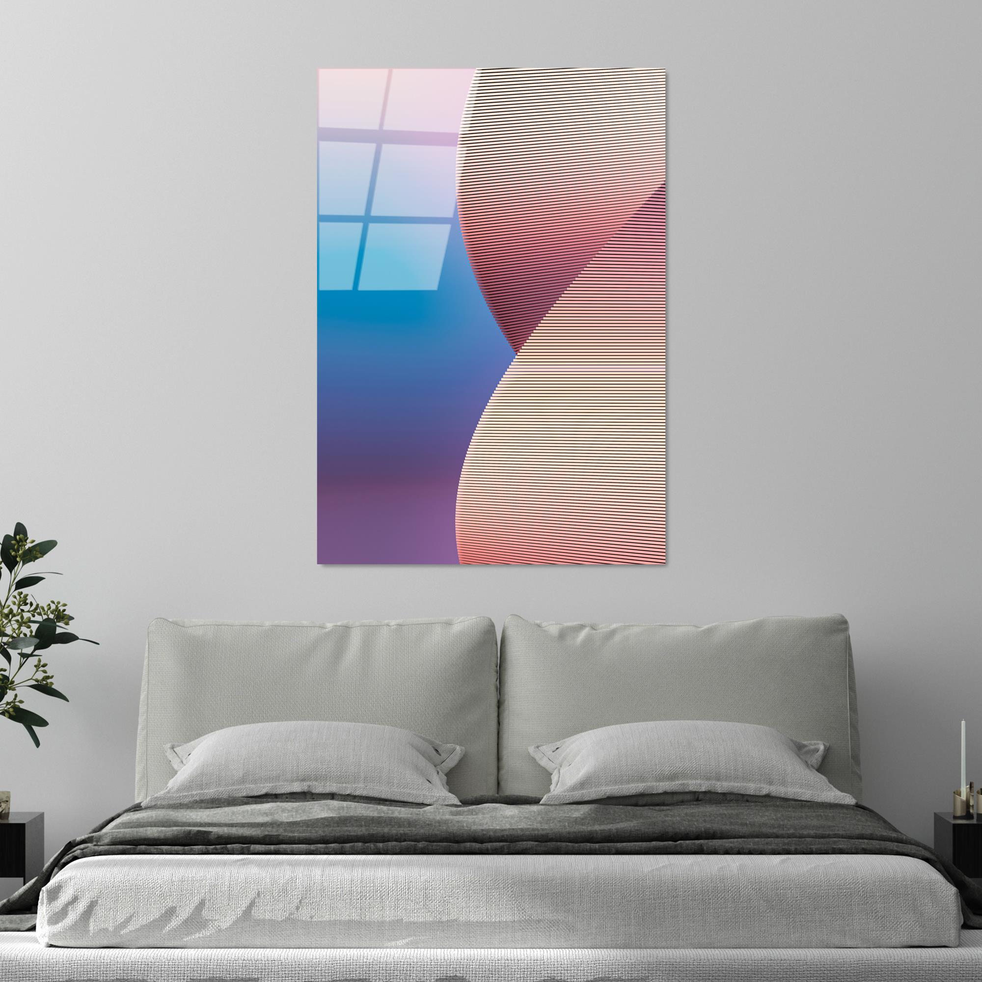 UV-128 Baskılı Cam Dikdörtgen Duvar Tablosu | ByLamp