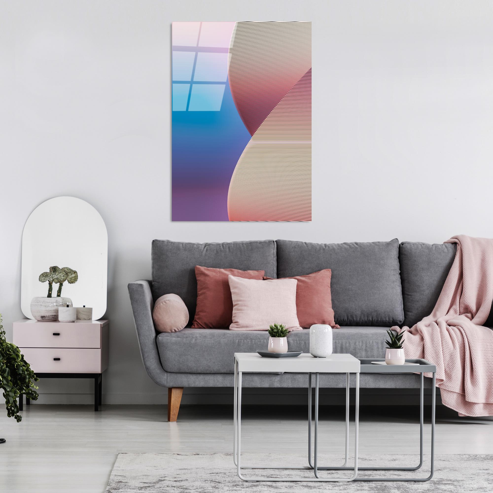 UV-128 Baskılı Cam Dikdörtgen Duvar Tablosu | ByLamp