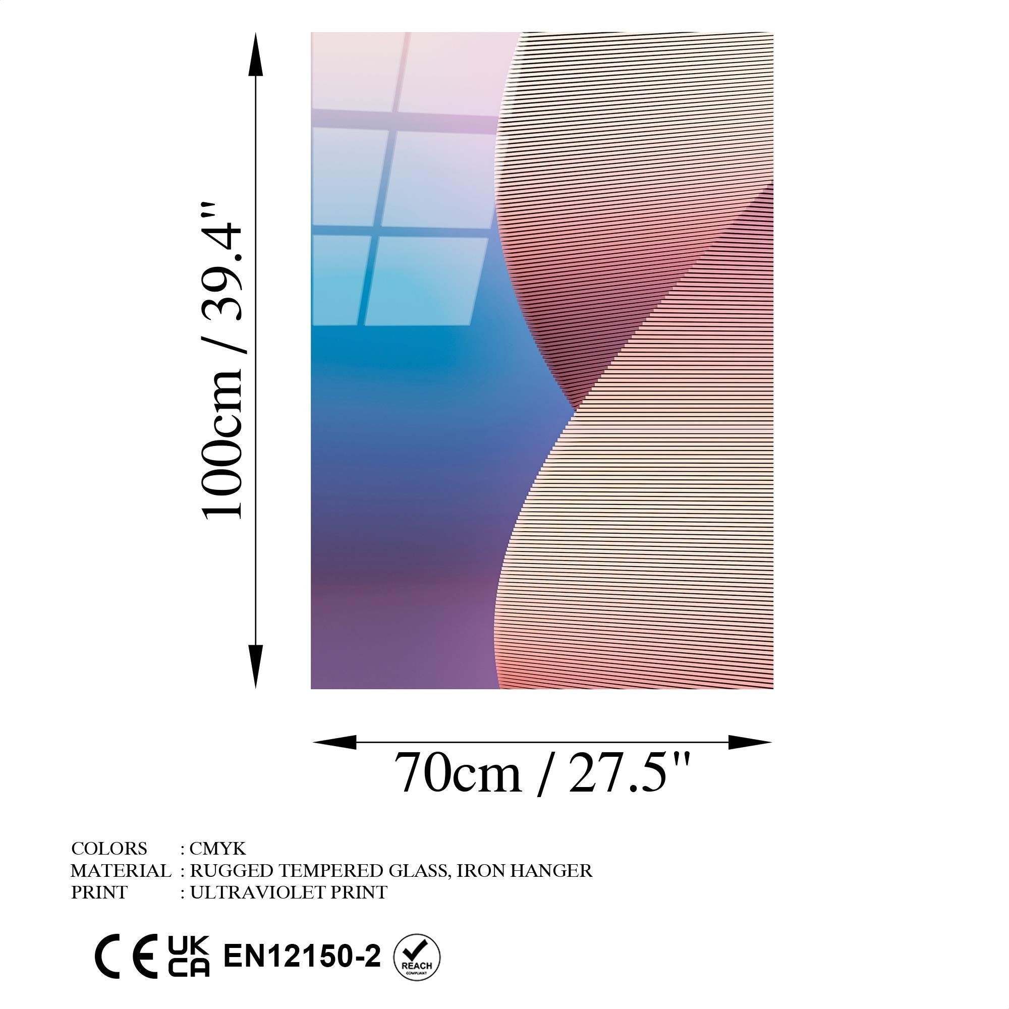 UV-128 Baskılı Cam Dikdörtgen Duvar Tablosu | ByLamp