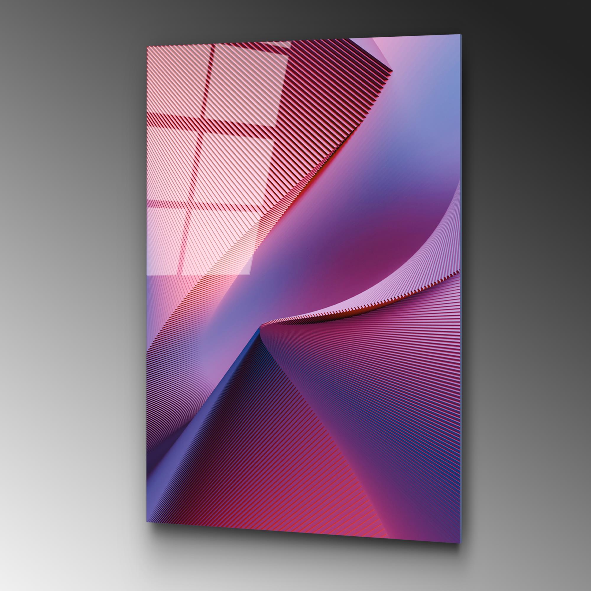 UV-129 Baskılı Cam Dikdörtgen Duvar Tablosu | ByLamp