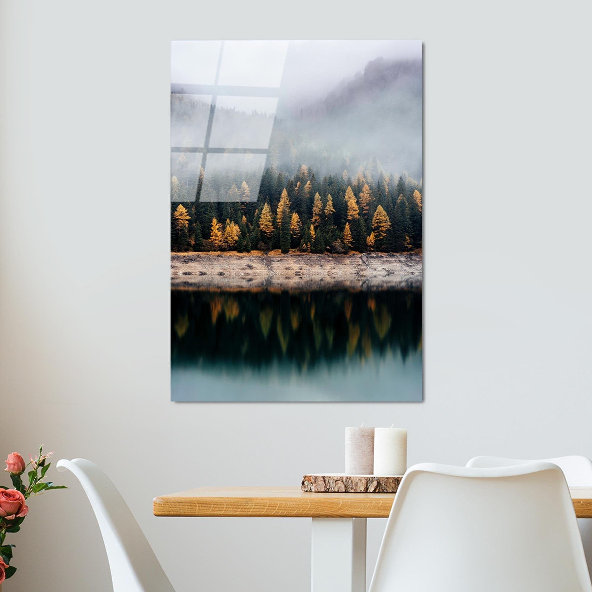 UV-133 Baskılı Cam Dikdörtgen Duvar Tablosu | ByLamp