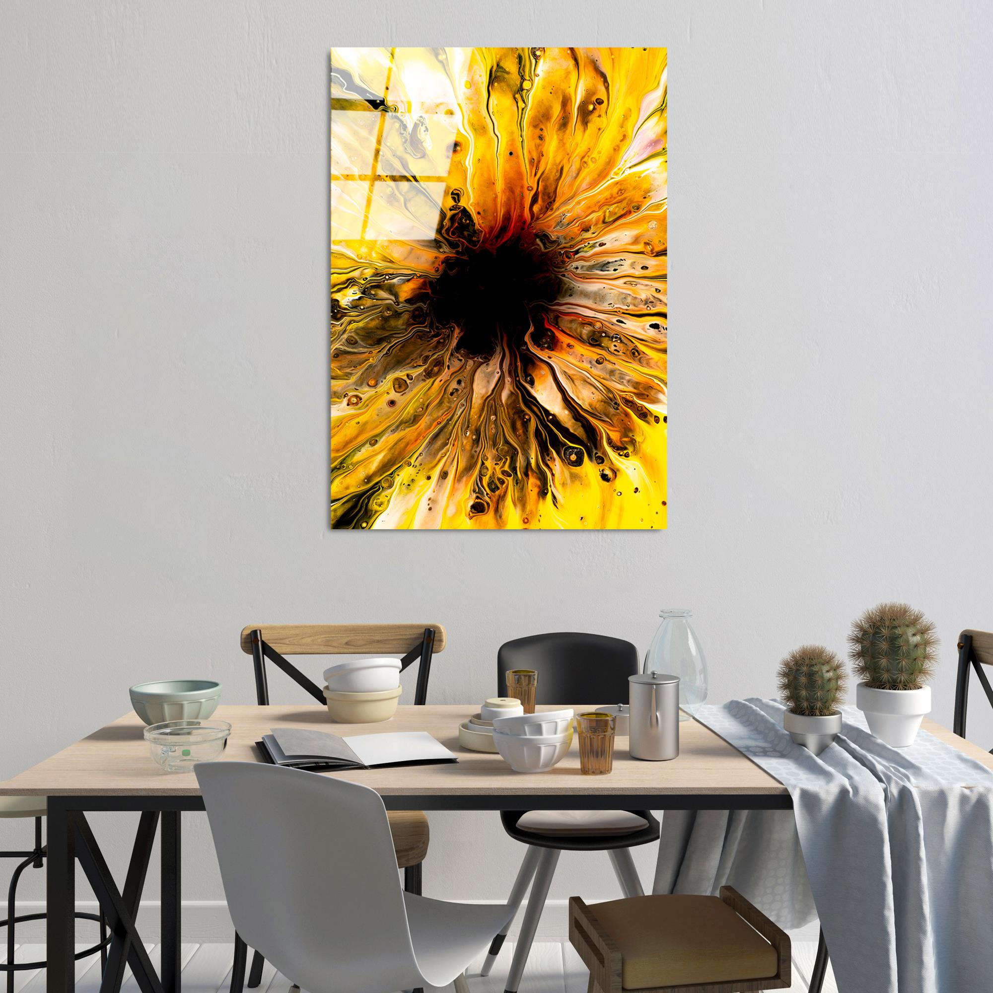 UV-134 Baskılı Cam Dikdörtgen Duvar Tablosu | ByLamp