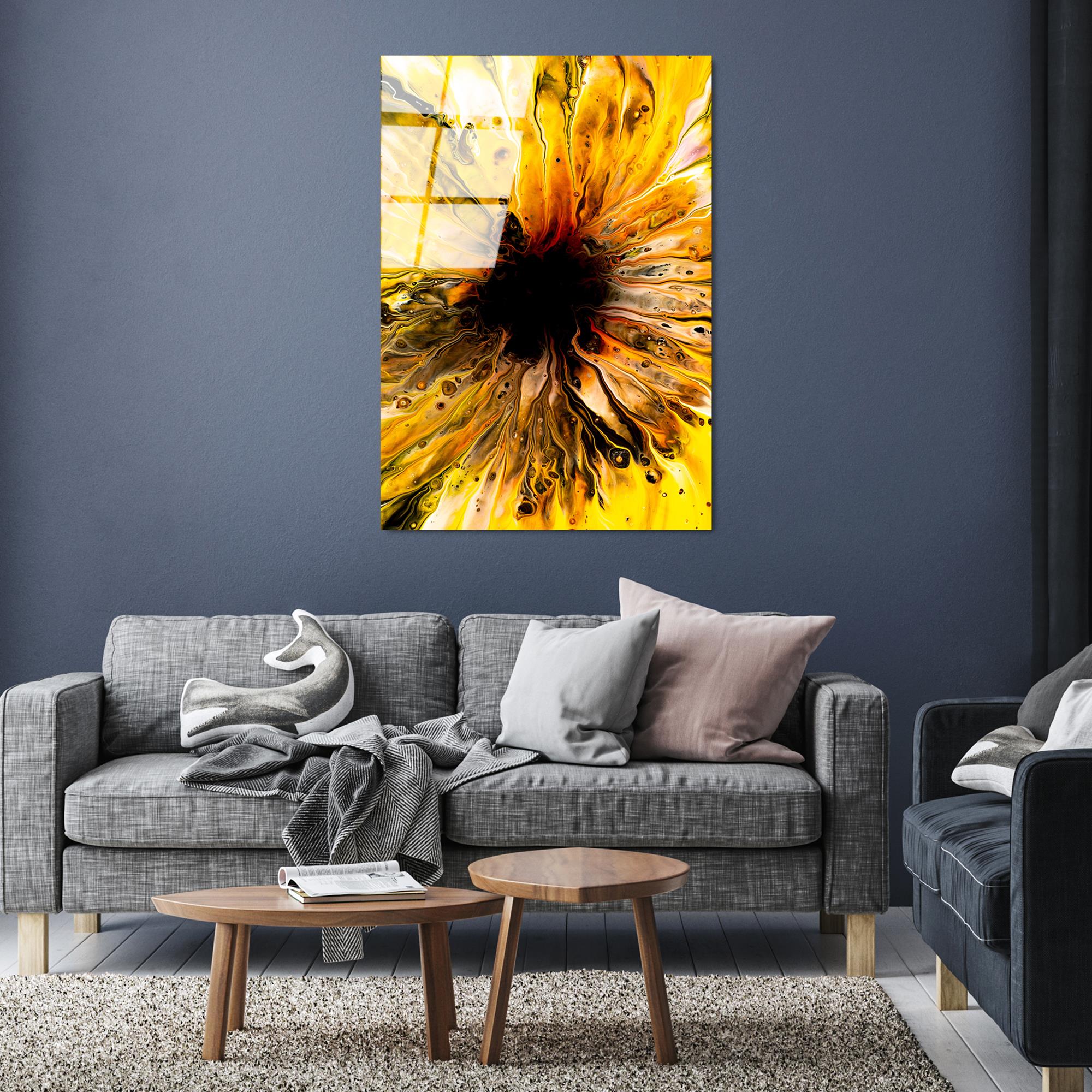 UV-134 Baskılı Cam Dikdörtgen Duvar Tablosu | ByLamp