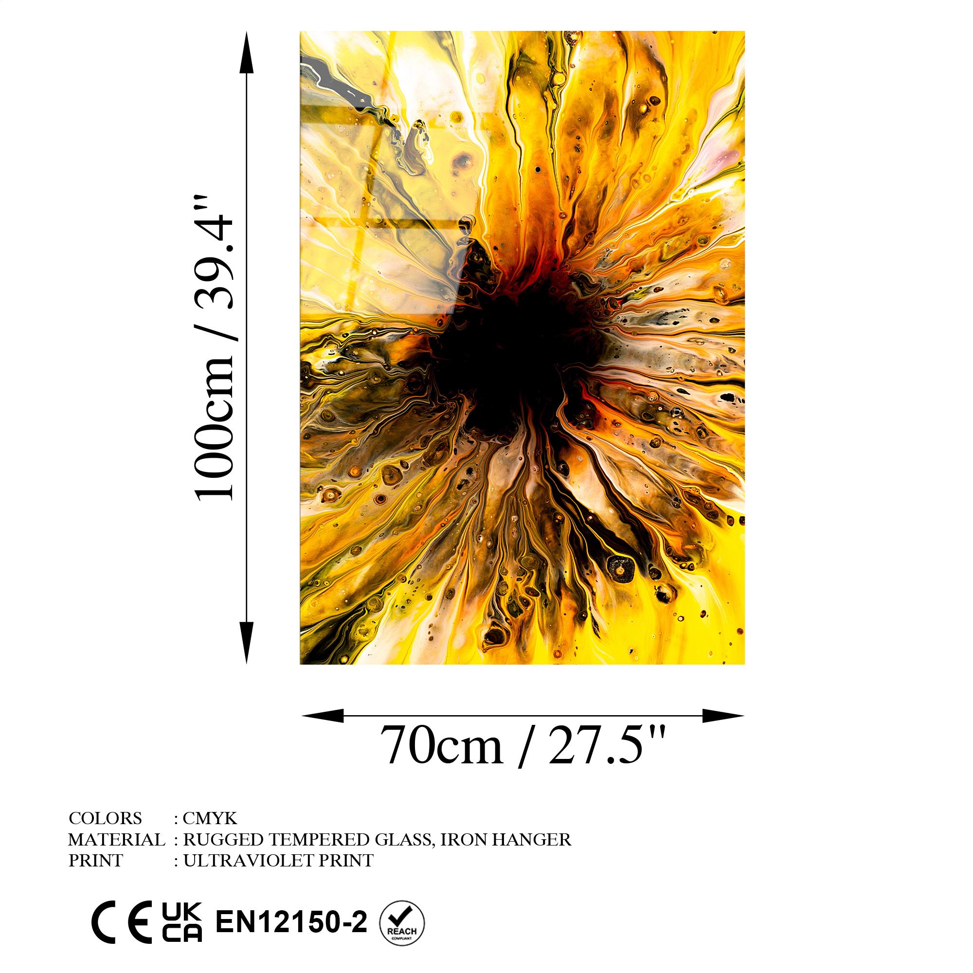 UV-134 Baskılı Cam Dikdörtgen Duvar Tablosu | ByLamp