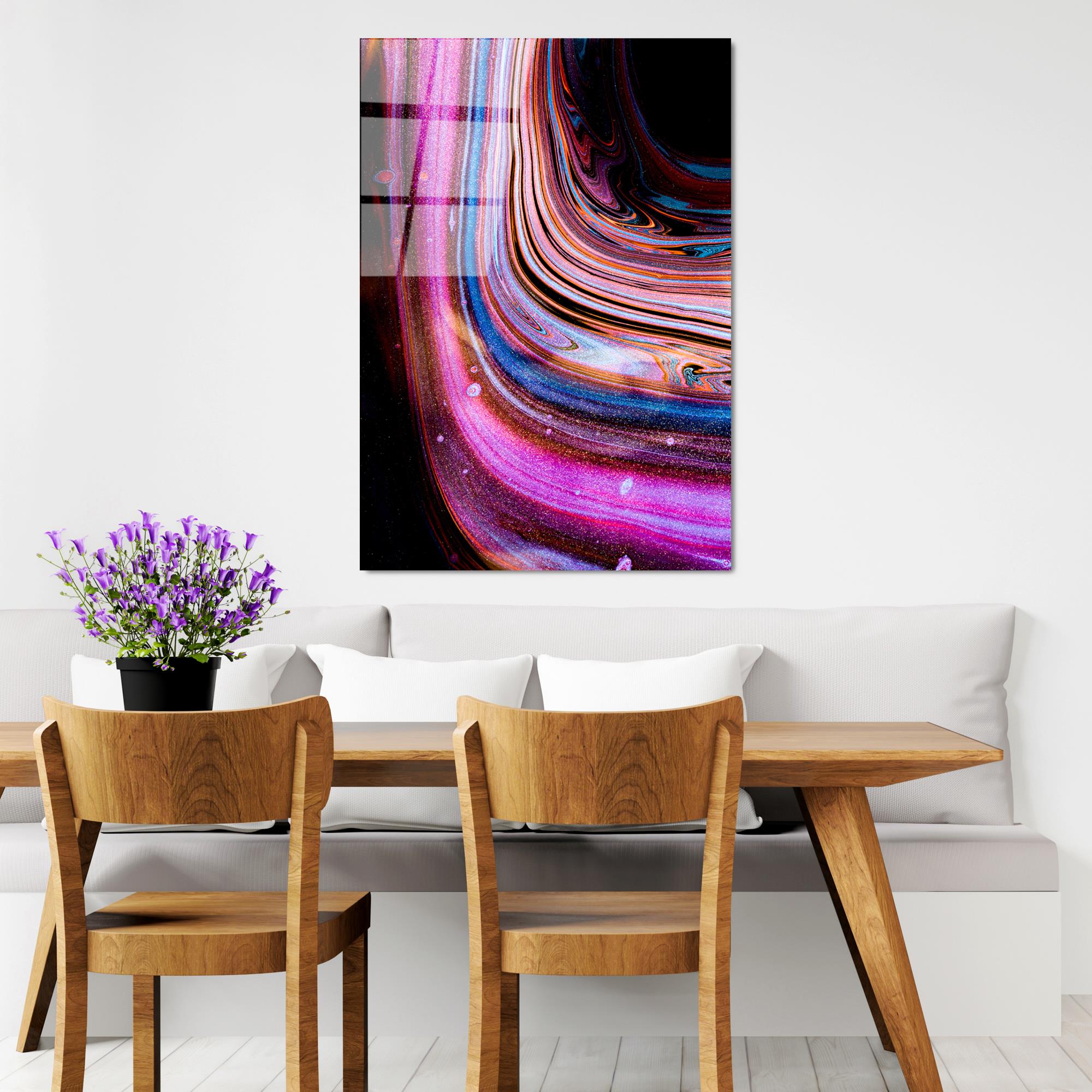 UV-136 Baskılı Cam Dikdörtgen Duvar Tablosu | ByLamp