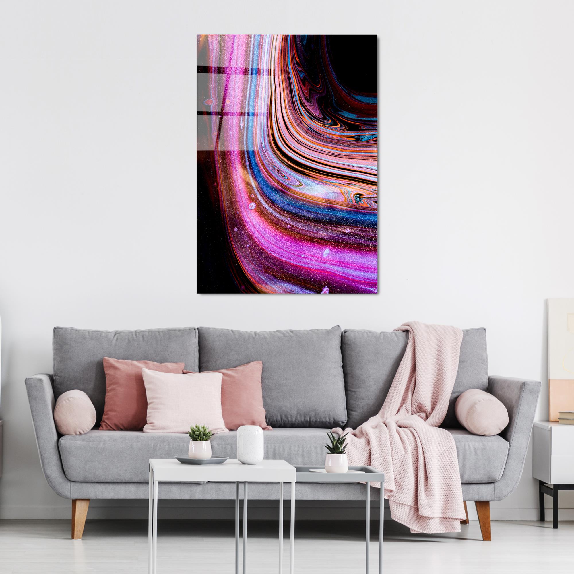 UV-136 Baskılı Cam Dikdörtgen Duvar Tablosu | ByLamp