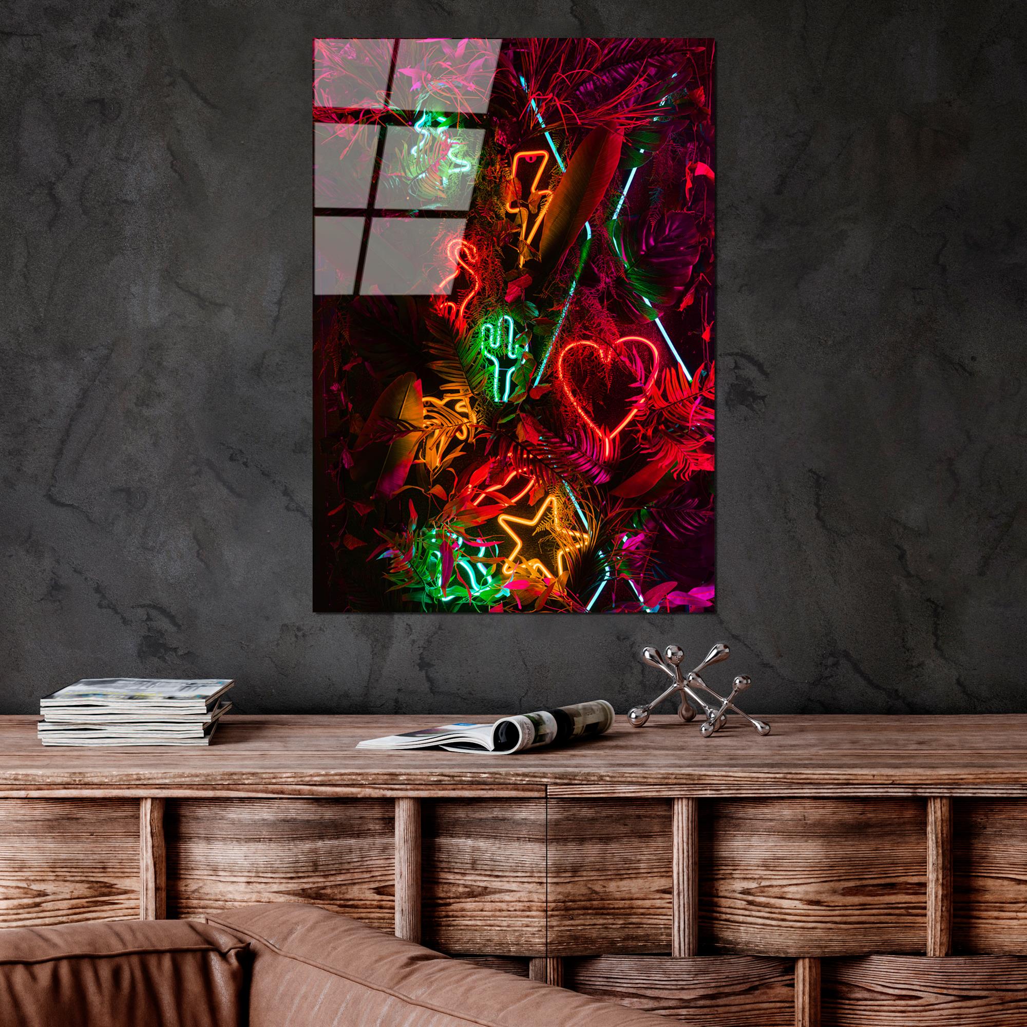 UV-138 Baskılı Cam Dikdörtgen Duvar Tablosu | ByLamp