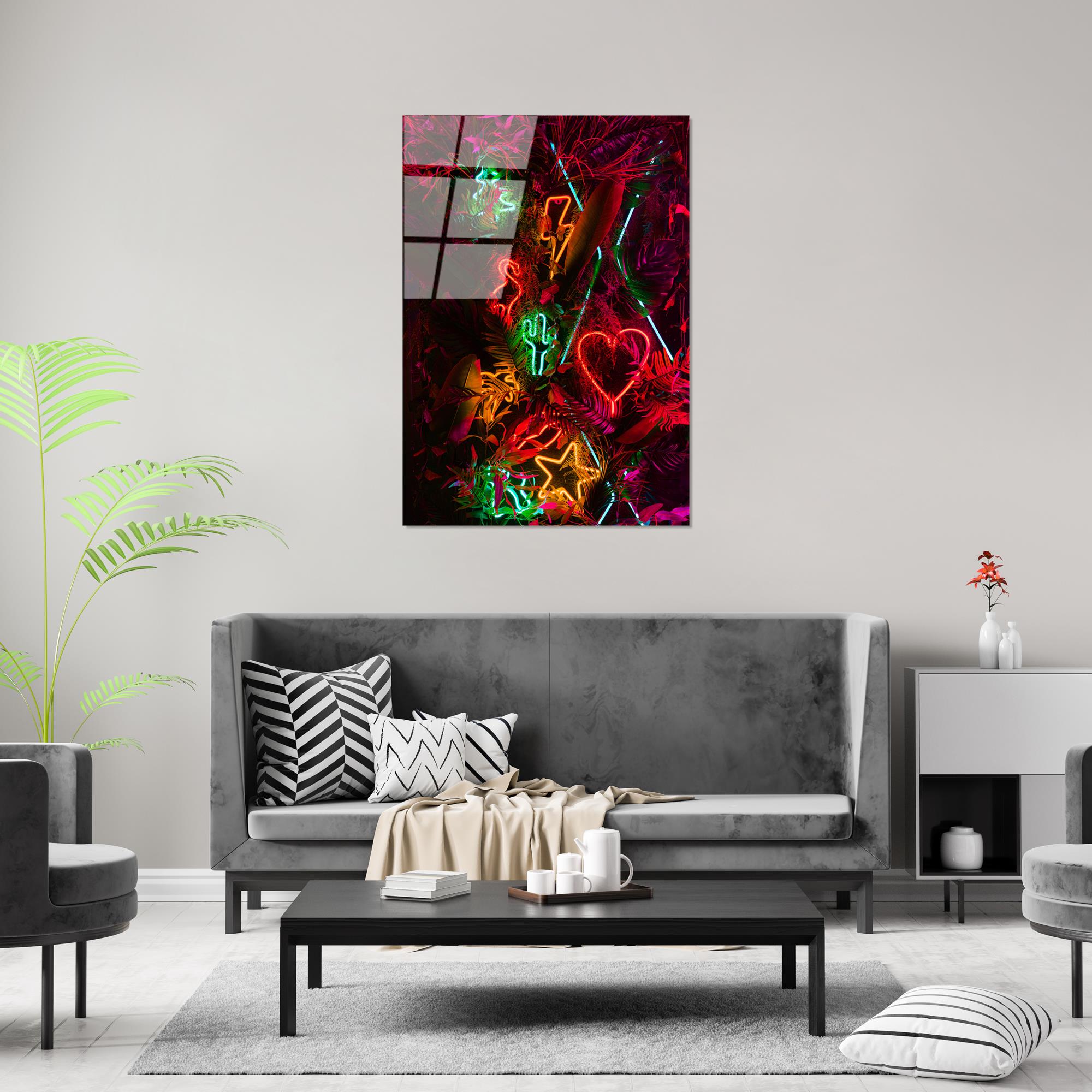 UV-138 Baskılı Cam Dikdörtgen Duvar Tablosu | ByLamp