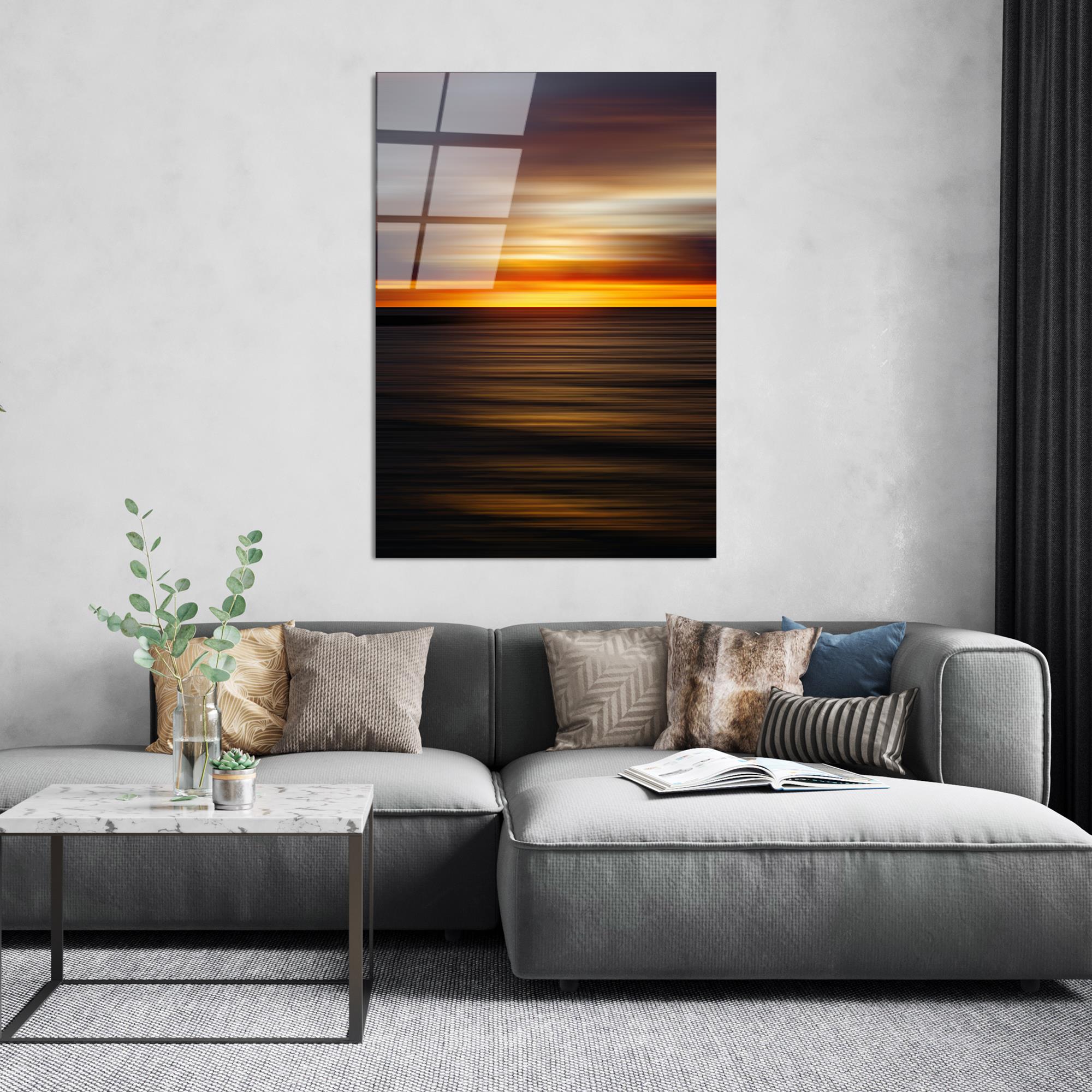 UV-139 Baskılı Cam Dikdörtgen Duvar Tablosu | ByLamp