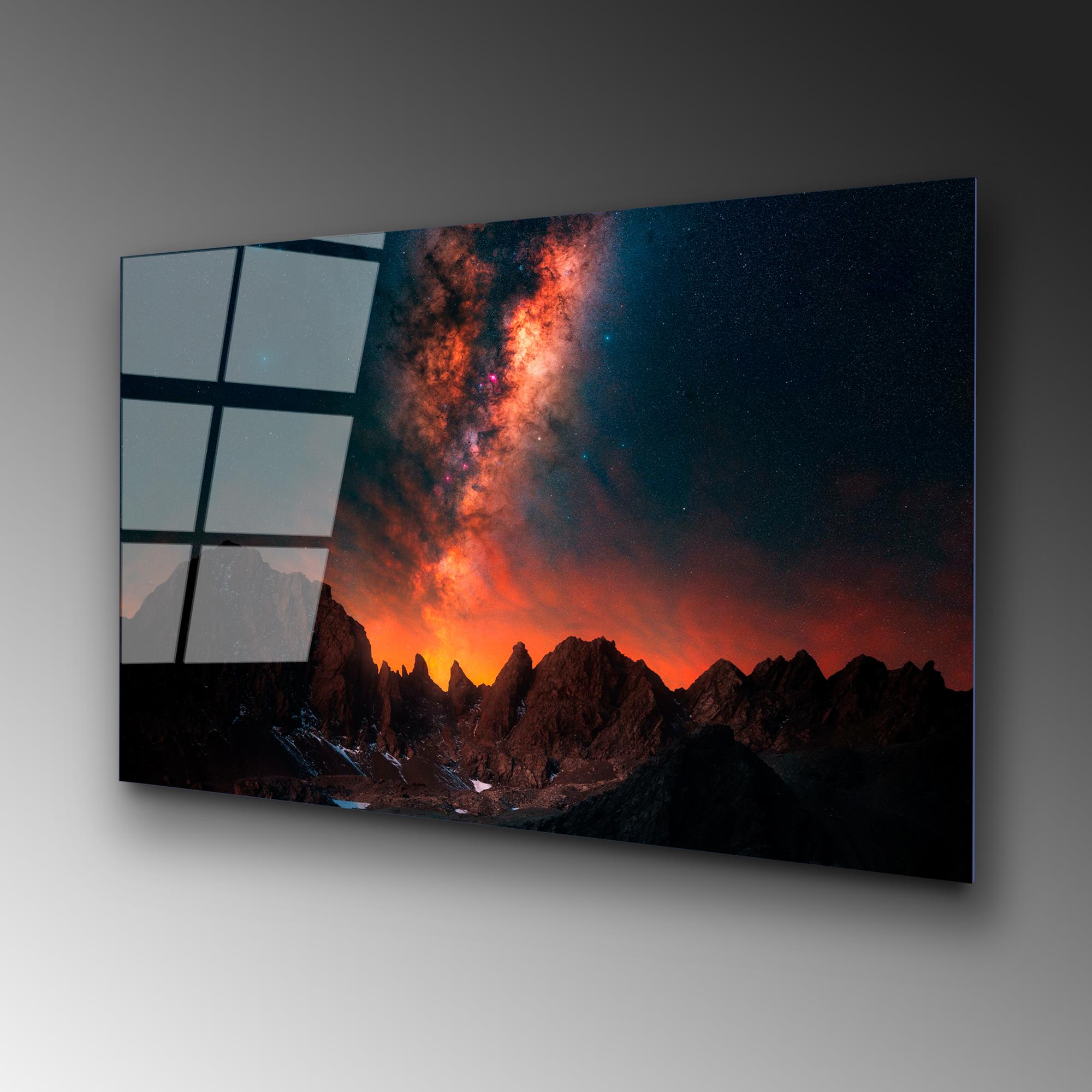 UV-141 Baskılı Cam Dikdörtgen Duvar Tablosu | ByLamp