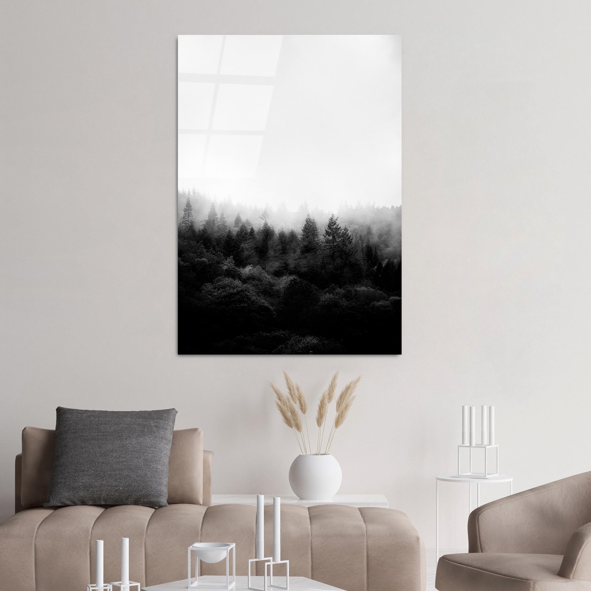 UV-142 Baskılı Cam Dikdörtgen Duvar Tablosu | ByLamp