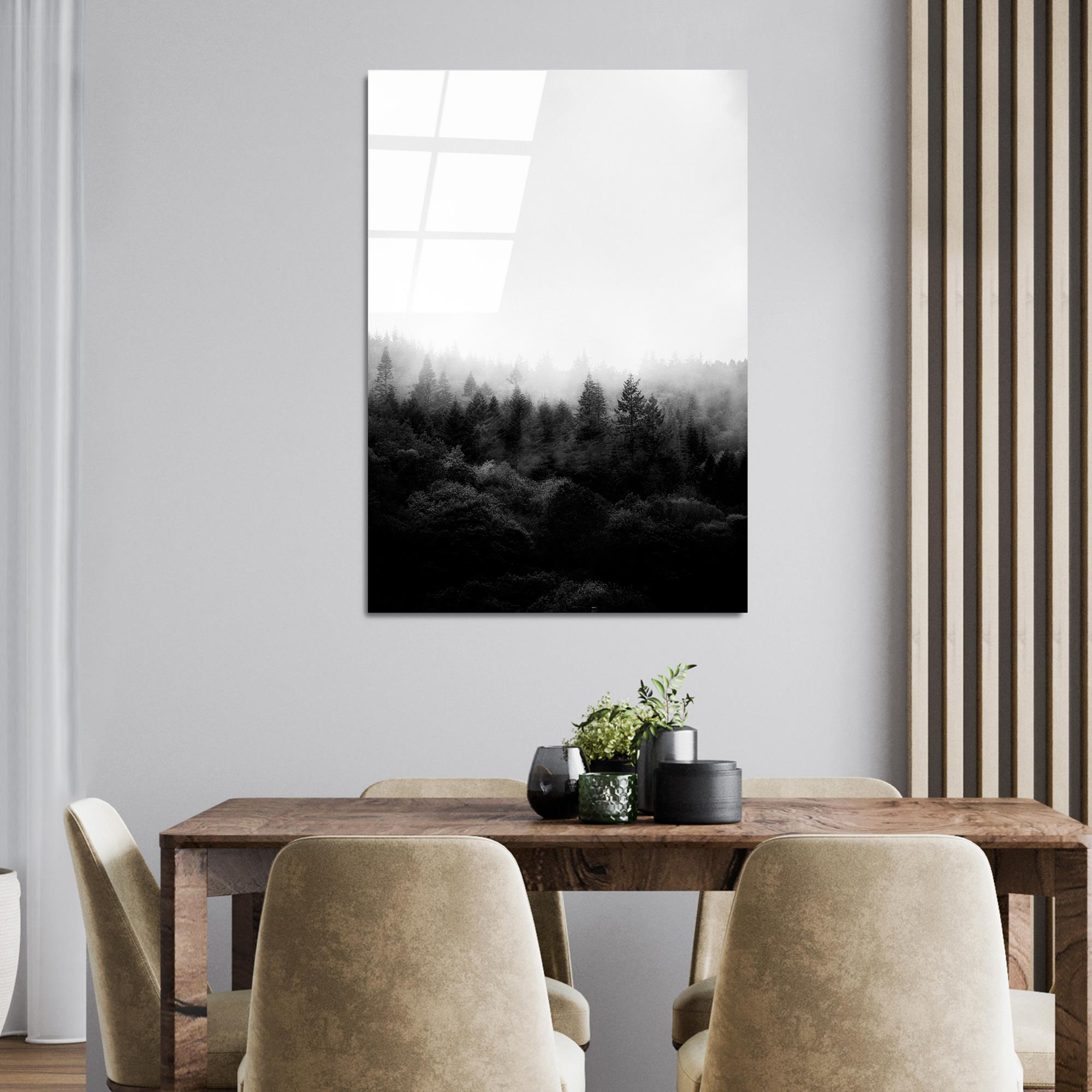 UV-142 Baskılı Cam Dikdörtgen Duvar Tablosu | ByLamp