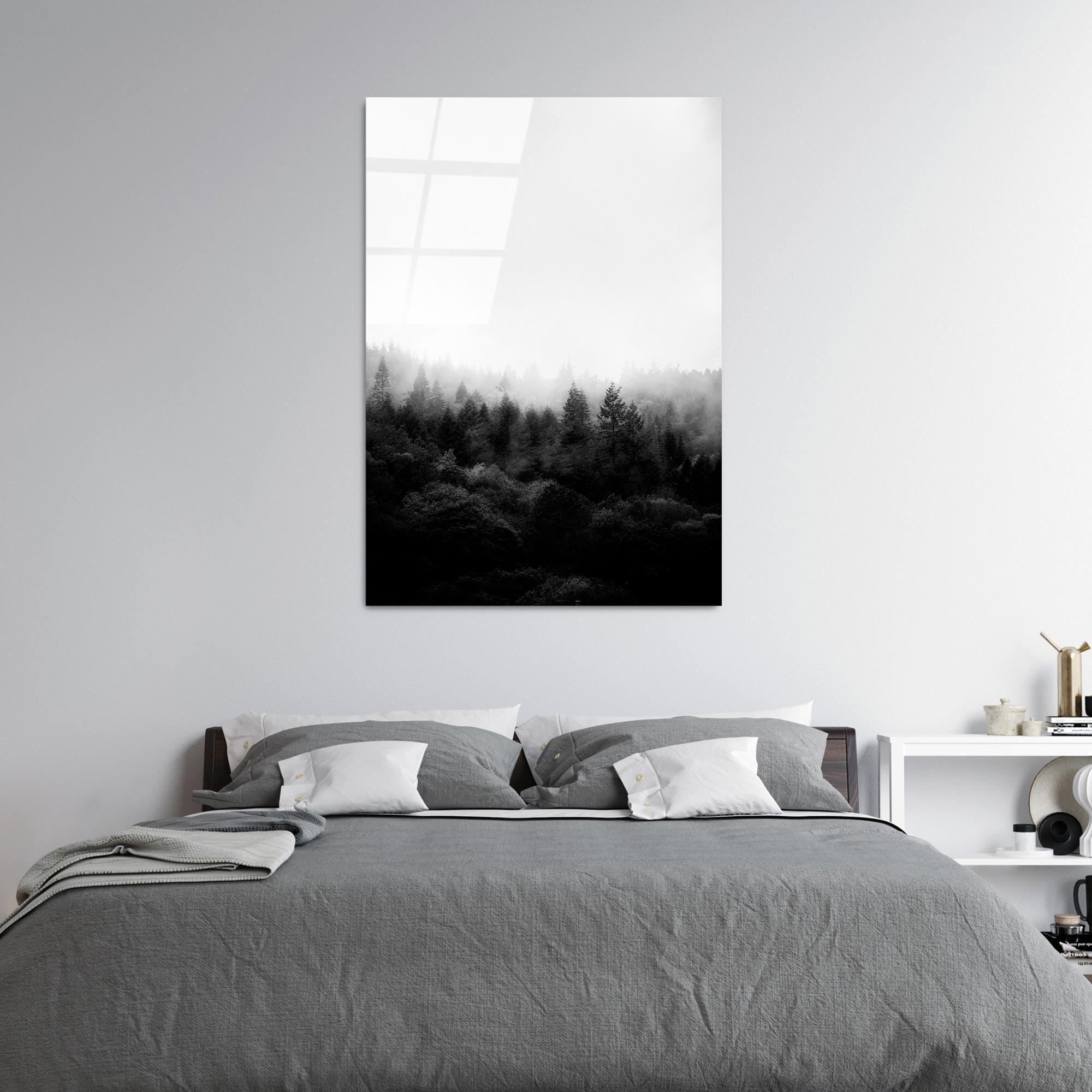 UV-142 Baskılı Cam Dikdörtgen Duvar Tablosu | ByLamp