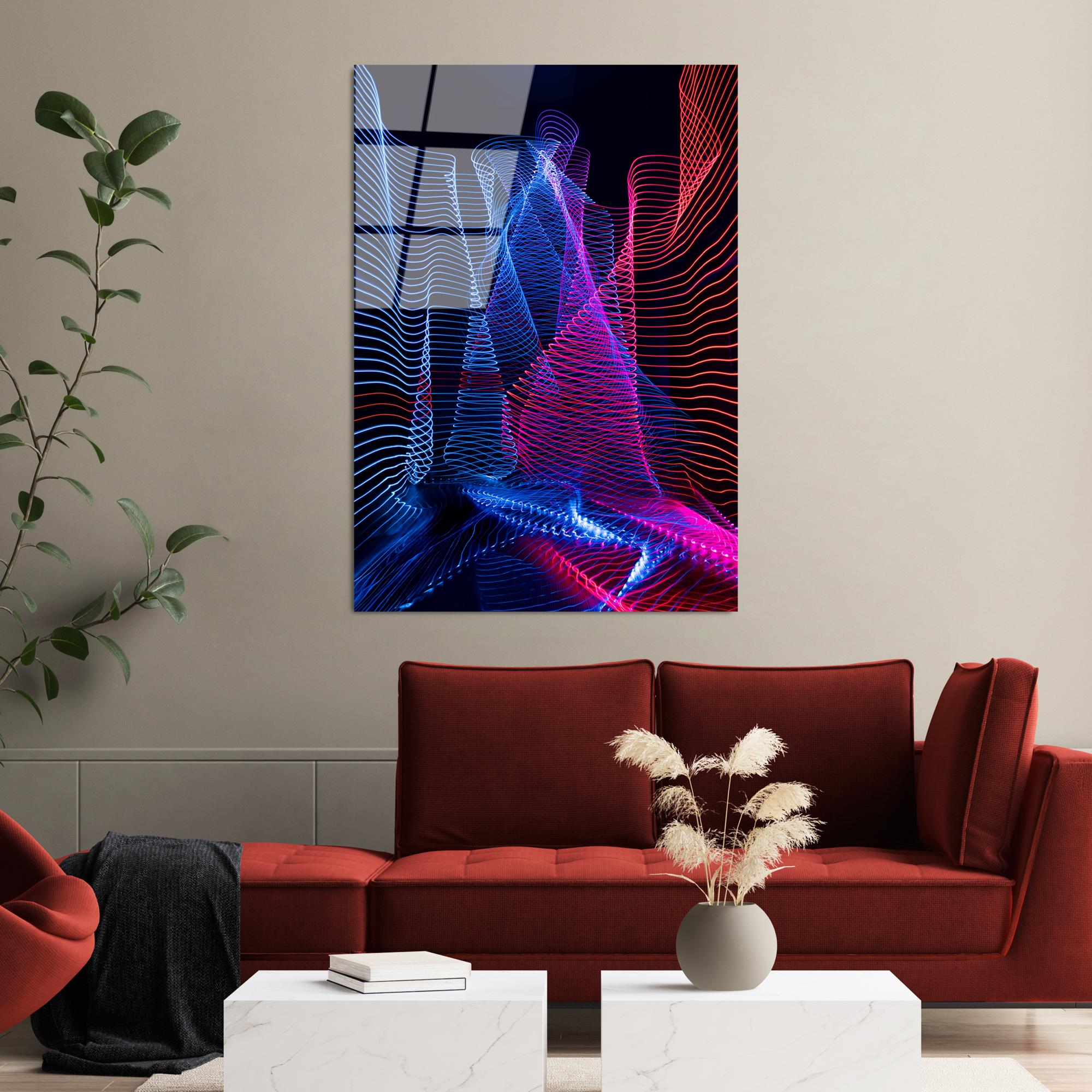 UV-143 Baskılı Cam Dikdörtgen Duvar Tablosu | ByLamp