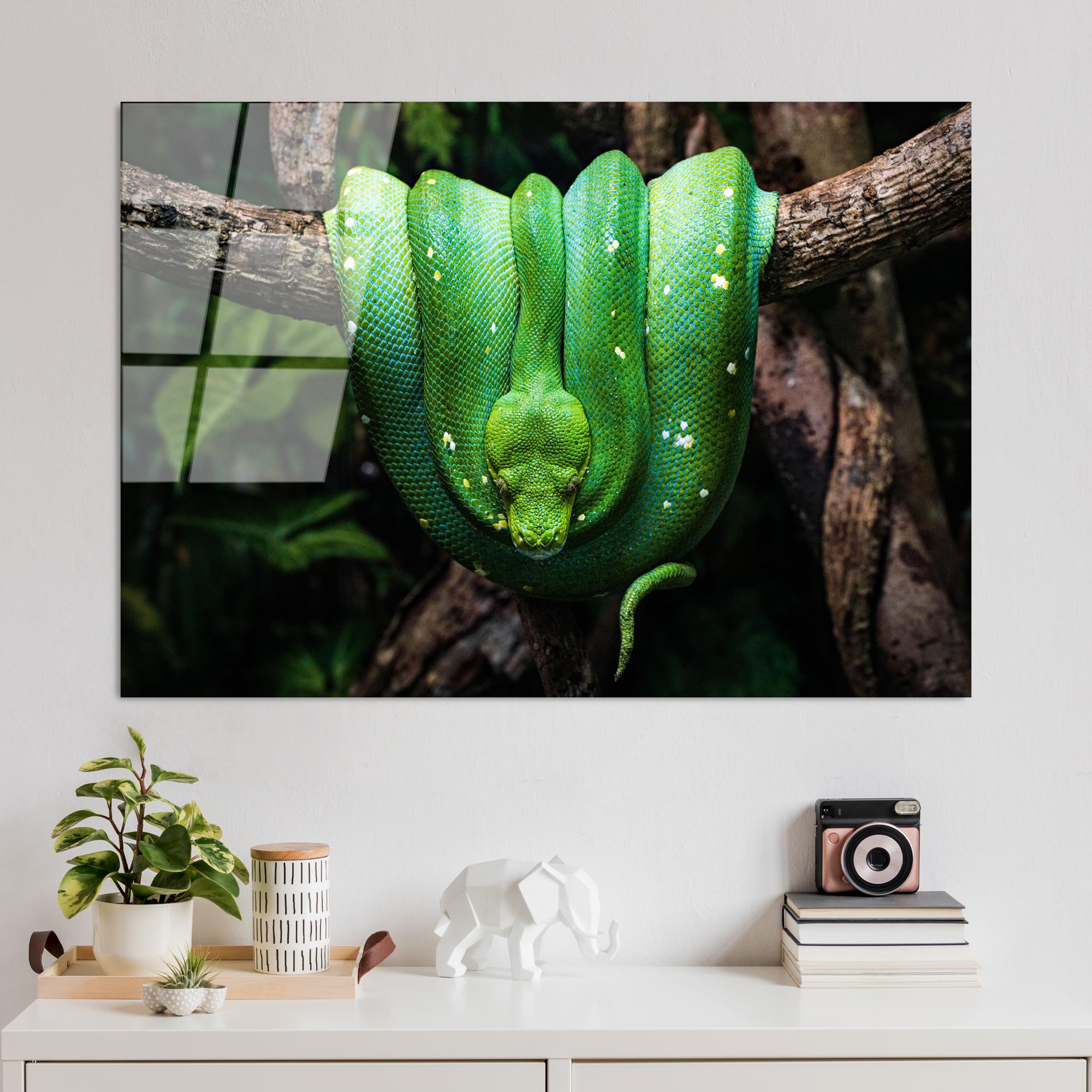 UV-151 Baskılı Cam Dikdörtgen Duvar Tablosu | ByLamp