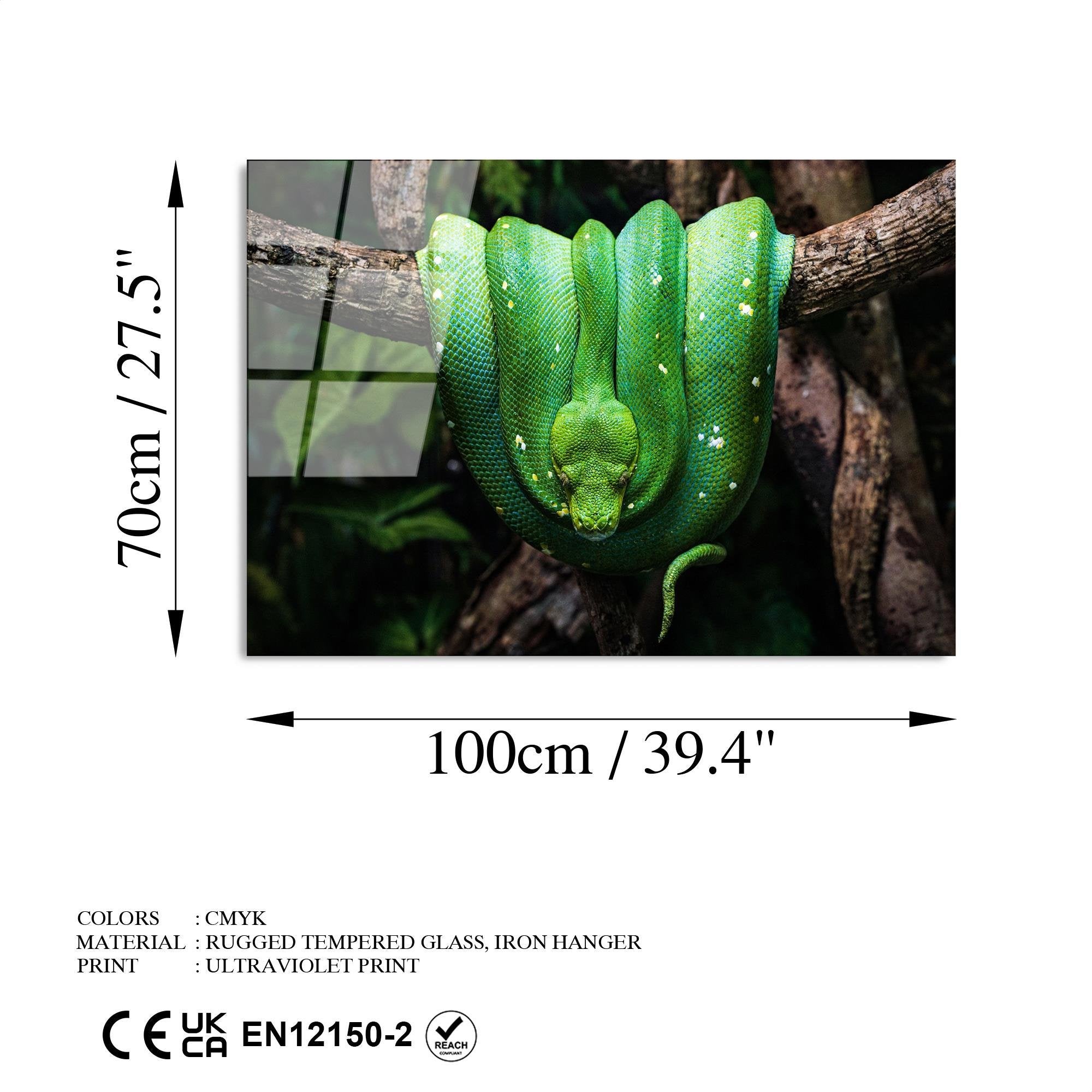 UV-151 Baskılı Cam Dikdörtgen Duvar Tablosu | ByLamp